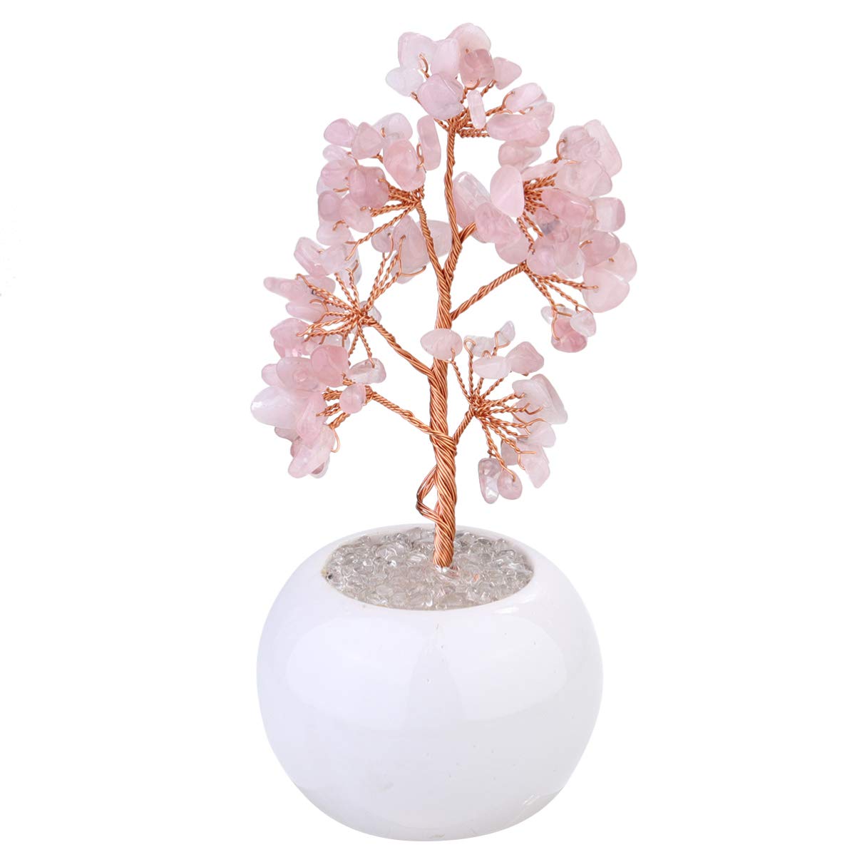 Lucky Citrine Money Tree Bonsai - Feng Shui Crystal Gemstone Desktop Decor for Home & Office, Perfect for Wealth Attraction & Positive Energy