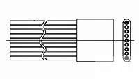 UNSHROUDED Strip Plug Assembly with Flying Leads - Plastic Electrical Connector for Automotive, Marine & Industrial Wiring Applications