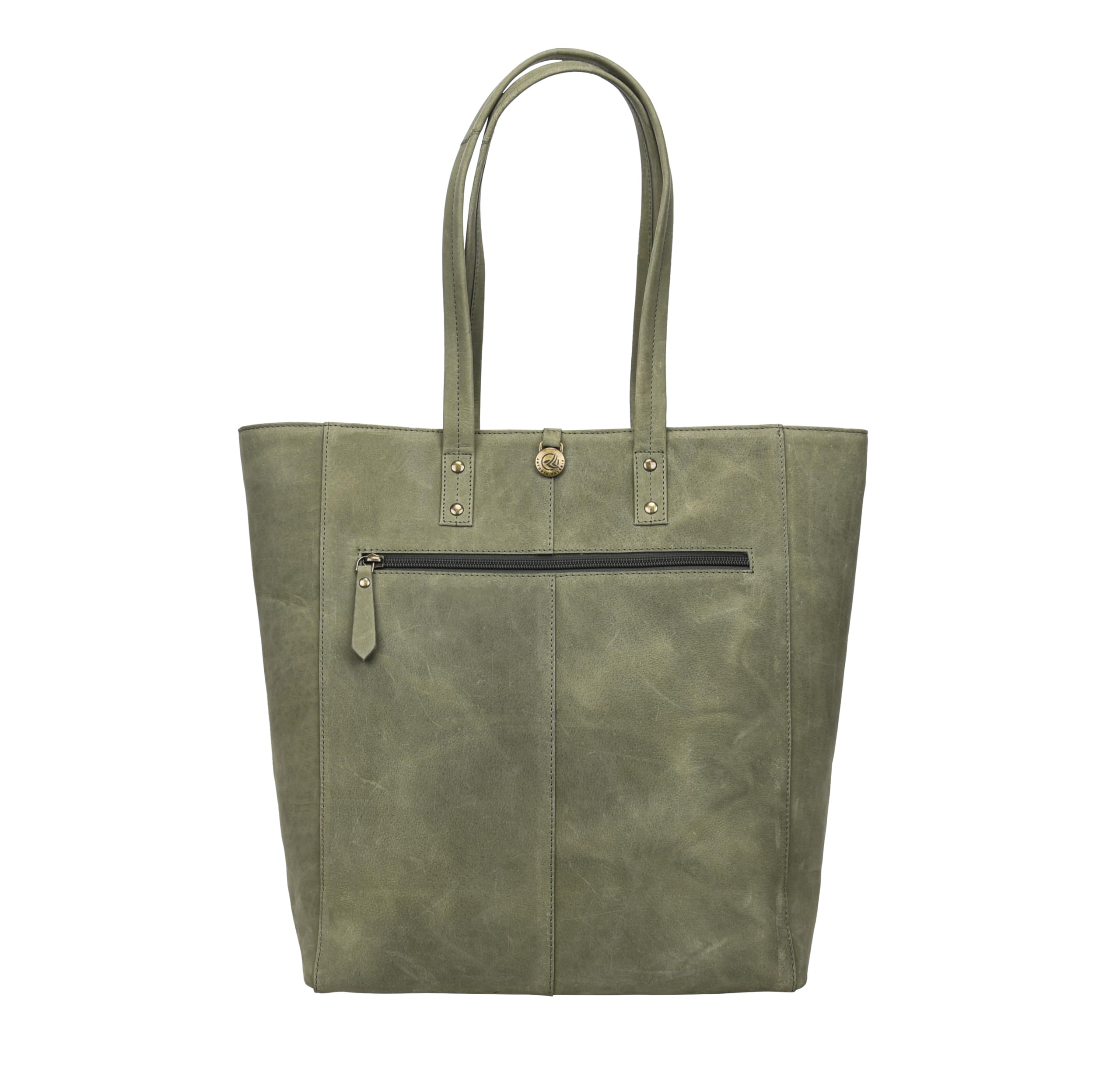 ANTONIO VALERIA Ava Genuine Leather Tote Bag for Women - Stylish Top Handle Shoulder Purse for Work, Travel & Everyday Use