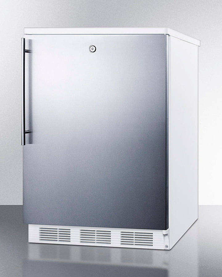 Accucold 24-Inch Wide Built-In Refrigerator Freezer - CT66LWBISSHV | Energy Efficient, Stainless Steel, Commercial Grade for Restaurants, Bars & Home Kitchens