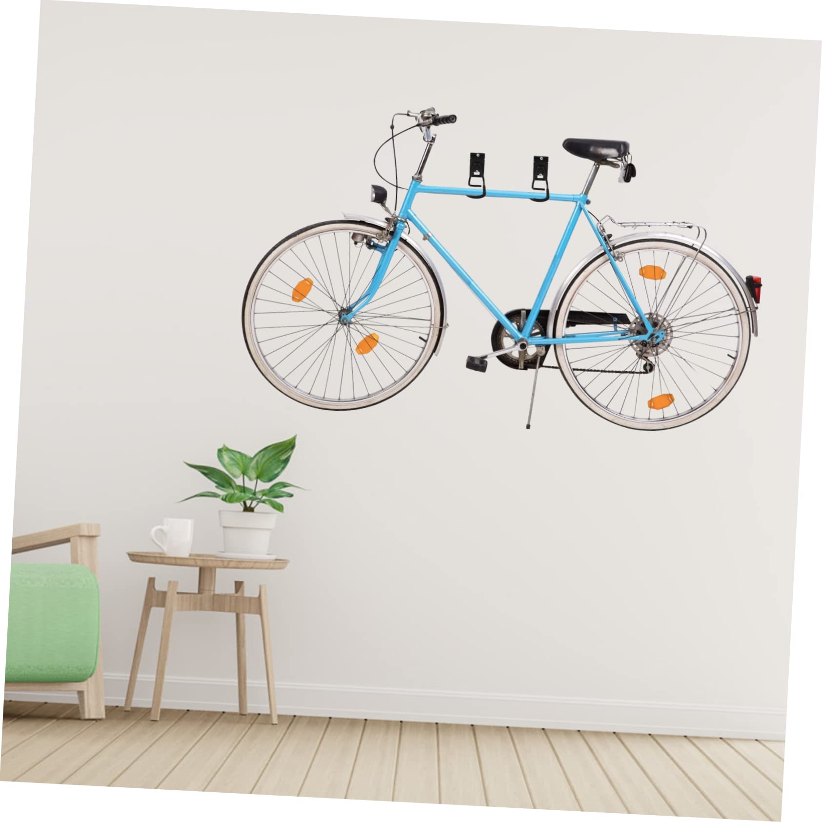 KITANDOVE Heavy Duty Wall Mount Bike Hooks - Garage Storage Rack for Bikes, Sports Equipment & Tools | Space-Saving Organization for Garage, Shed & Home Use