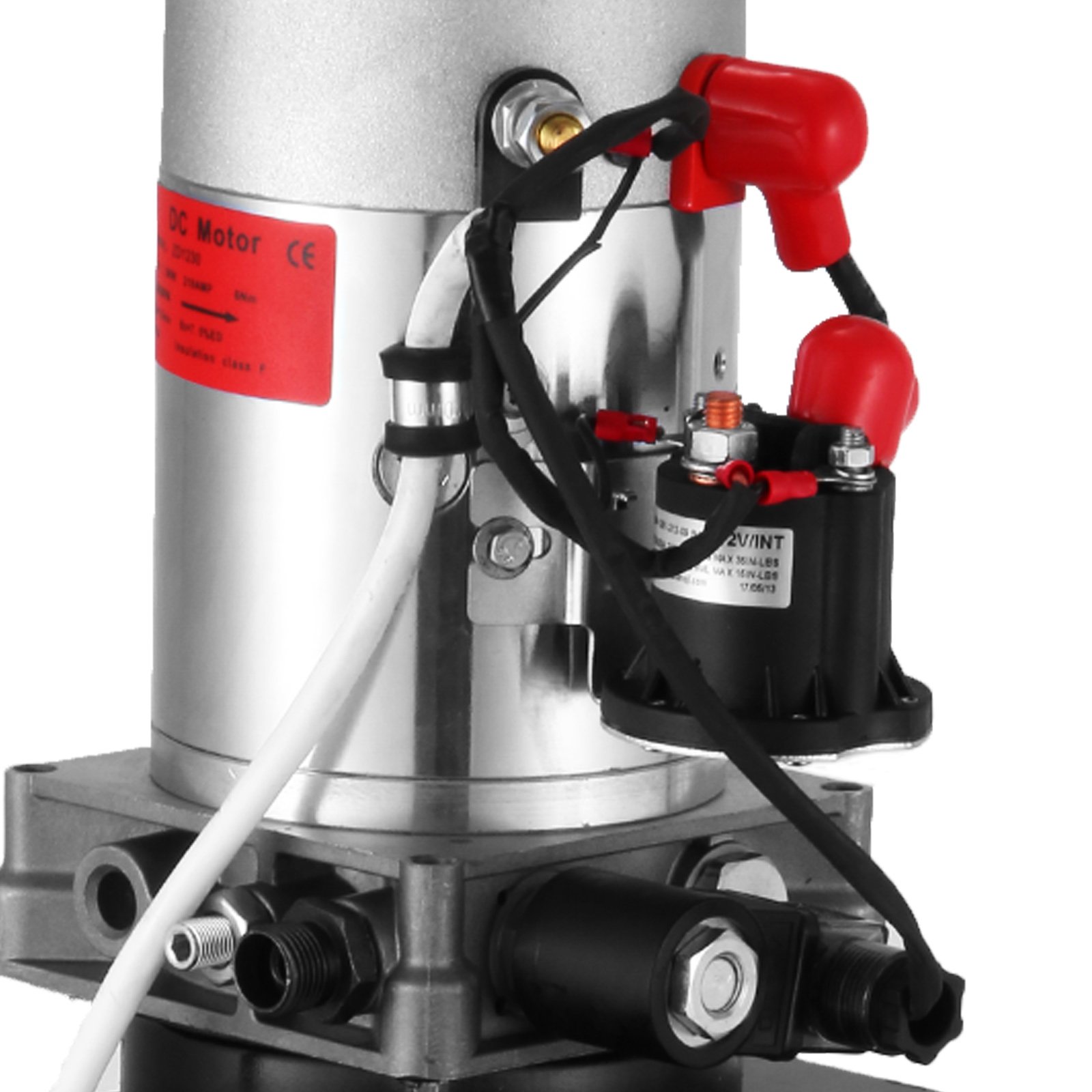 12V Hydraulic Power Unit - Mophorn 12 Quart Single Acting Hydraulic Pump with Steel Reservoir for Dump Trailers, Truck Lifts & Car Hoists | Heavy Duty Hydraulic System for Automotive, Construction & Farm Equipment Maintenance