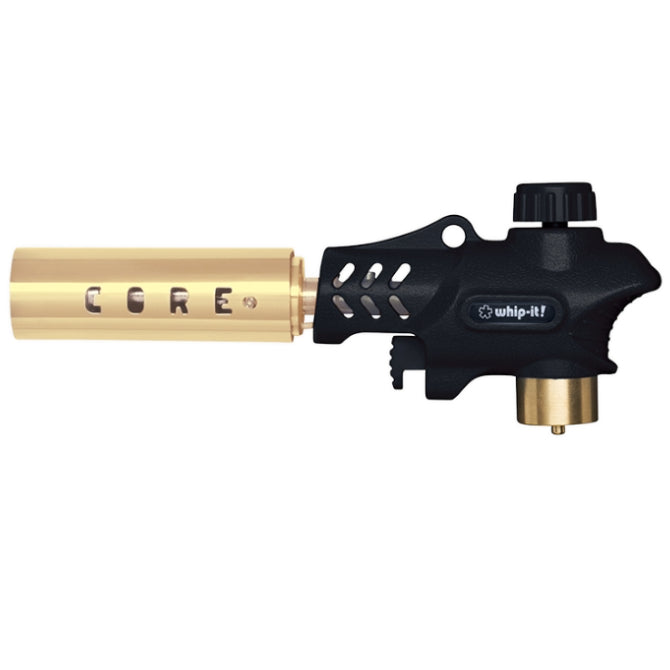 Core Pro Torch Lighter - Windproof Butane Torch for Cigars, Cooking, Soldering & DIY Projects - Black (Great for Outdoor Use, BBQ, Camping & Home Repairs)