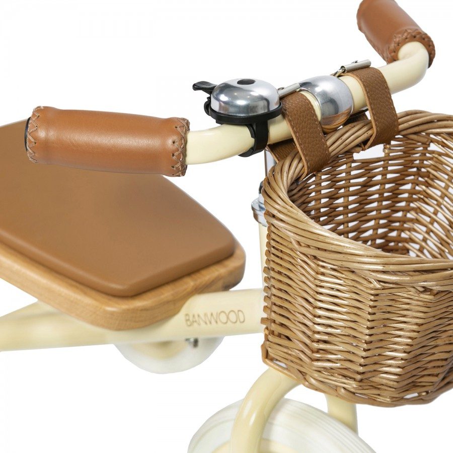 BANWOOD Classic Kids Tricycle - Cream Color Retro Style Trike for Toddlers 1-3 Years | Perfect for Outdoor Play, Park Rides & Backyard Fun