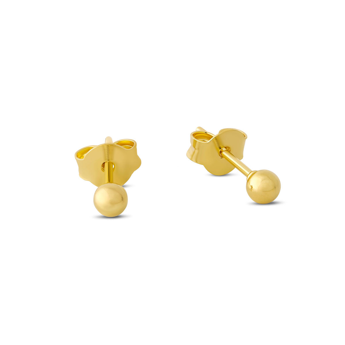 Delicate Gold Orb Stud Earrings for Women - Elegant Minimalist Jewelry for Everyday Wear, Parties & Gifts