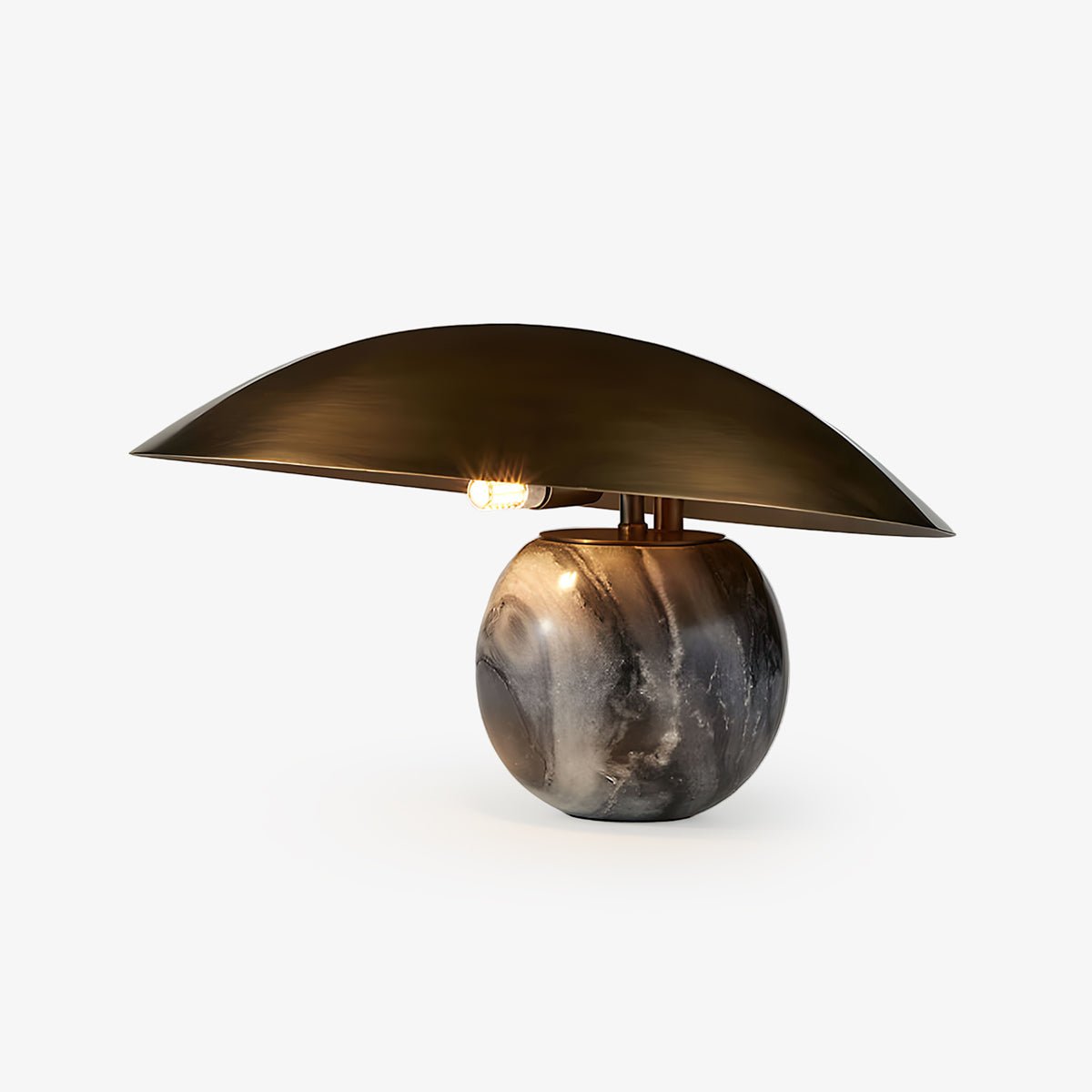 Elegant Formosa Marble Table Lamp - Modern Home Decor for Living Room, Bedroom & Office - Dimmable LED Light with USB Port