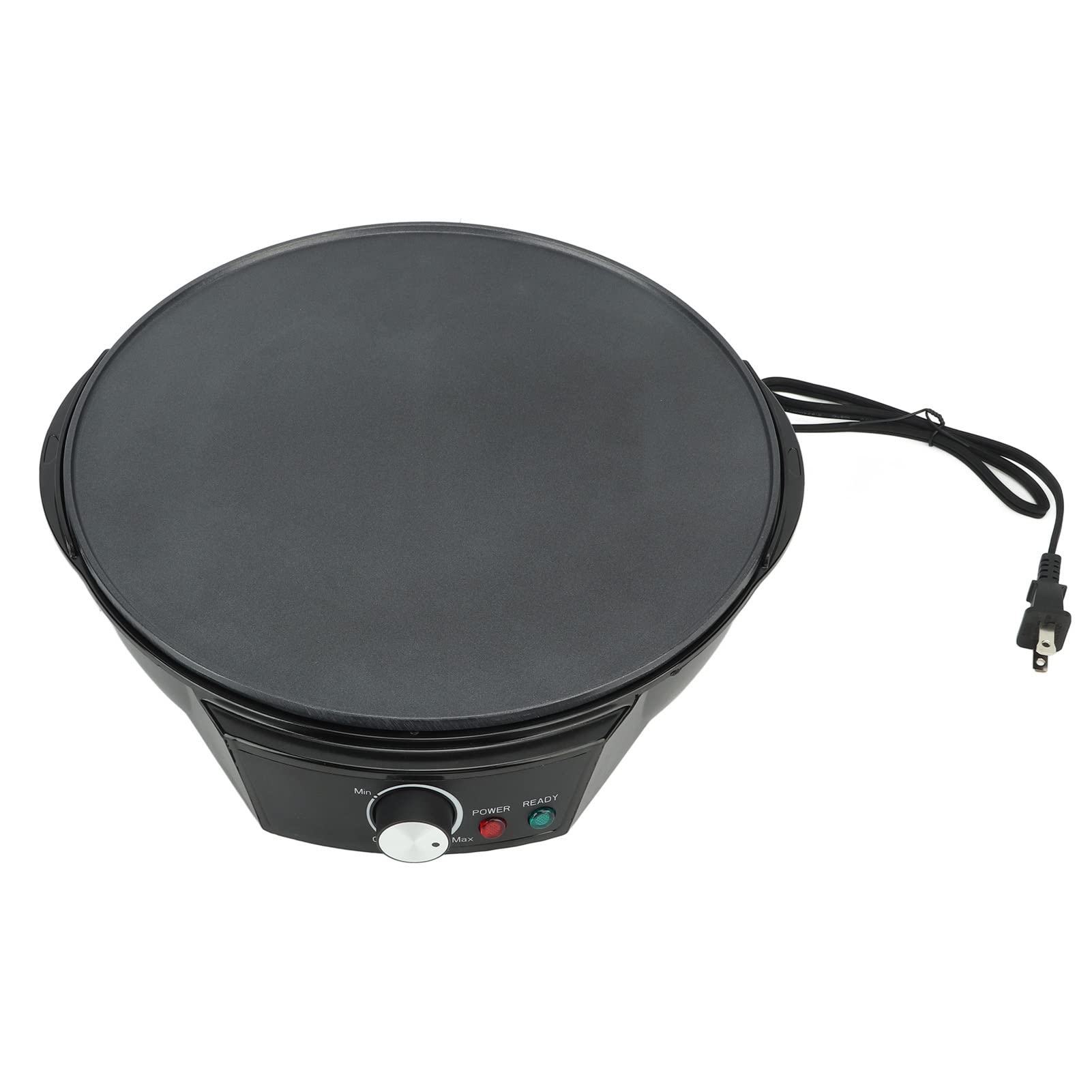 Electric Pancake Griddle & Crepe Maker - Dual Use for Blintzes, Eggs & Pancakes - Portable with Adjustable Temperature - Perfect for Summer Breakfasts, Fresh Fruit Toppings & Family Brunch Gatherings