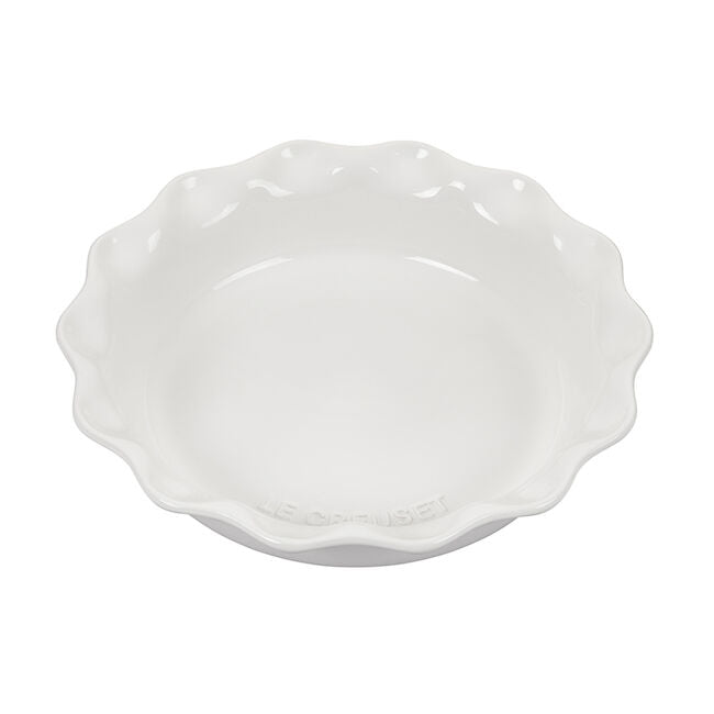 Le Creuset Heritage Pie Dish - 9.5 Inch Ceramic Baking Dish for Pies, Quiches & Tarts | Oven, Microwave & Freezer Safe | Perfect for Holiday Baking & Family Gatherings
