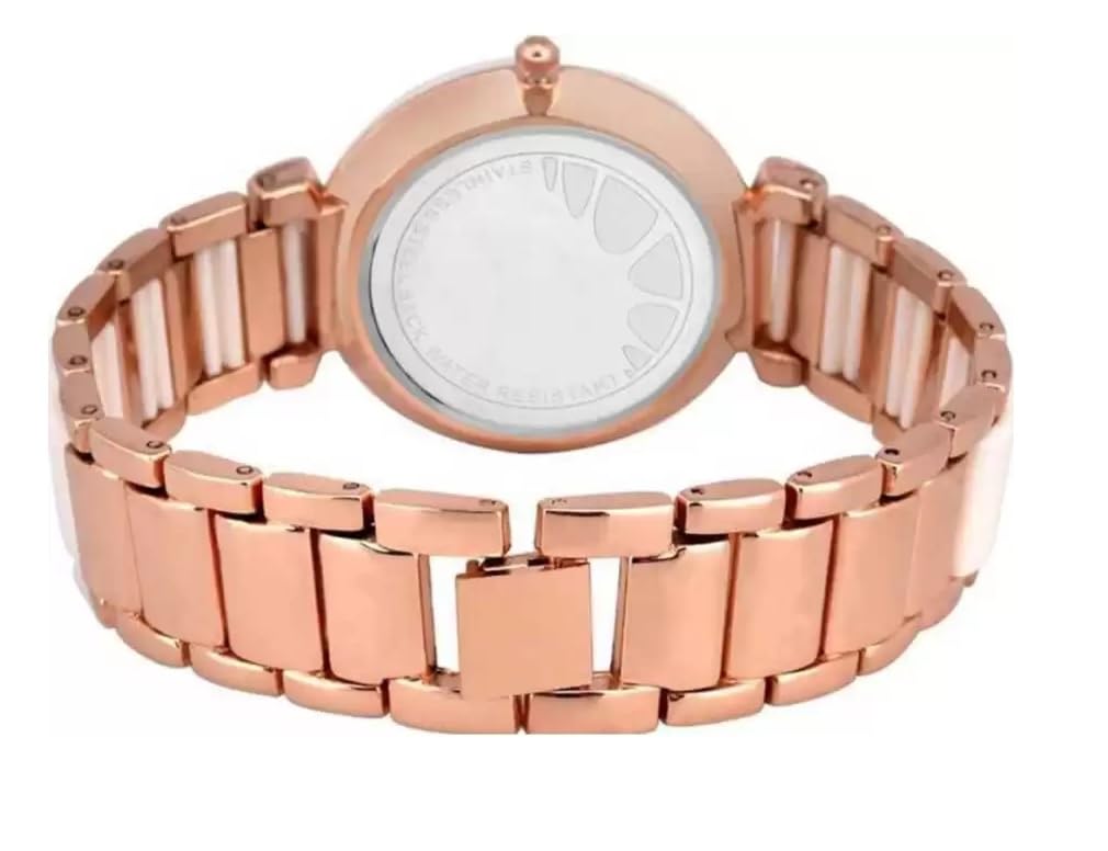 LAKSH Magnetic Strap Analog Watch & Digital Watch for Women & Girls - Waterproof, Fashionable Wristwatch with Interchangeable Rubber Bands (Model SR-665/AT-665) - Perfect for Daily Wear, Office, Sports & Casual Outfits
