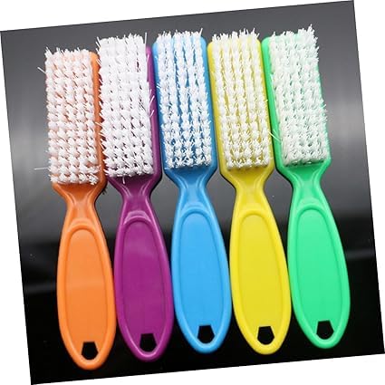 JECOB Nail Cleaning Brush Set of 10 - Professional Fingernail Brush for Deep Cleaning, Manicure & Pedicure - Perfect for Home, Salon & Travel Use