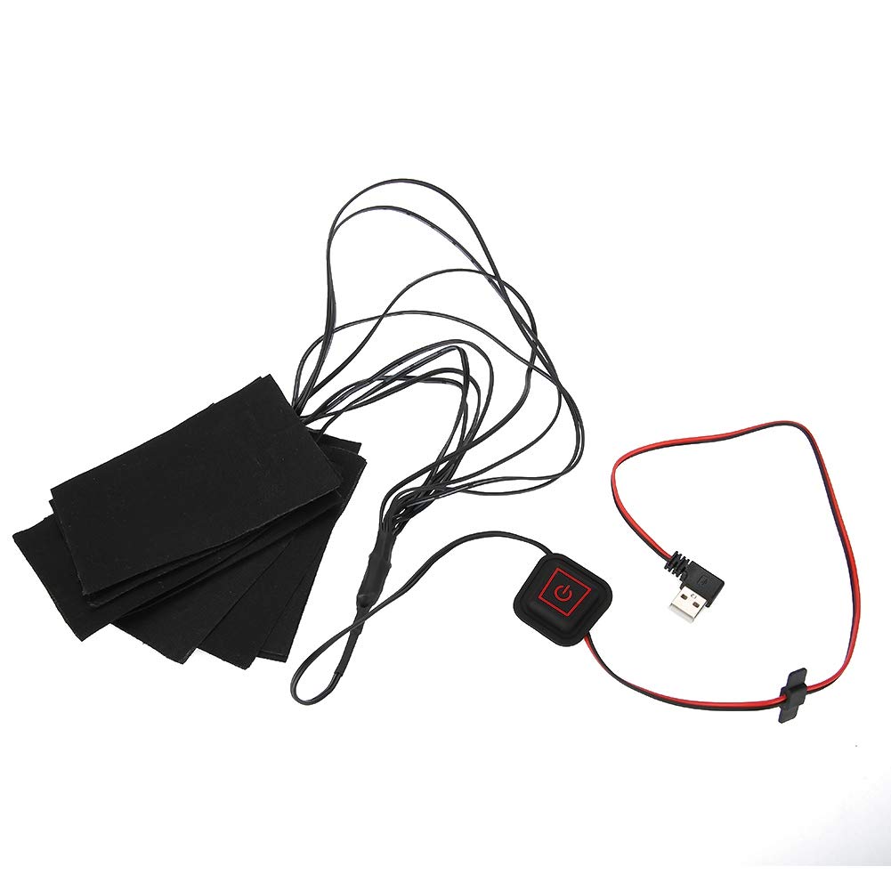 Keenso Electric Heating Pad - USB Rechargeable 8-in-1 Portable Body Warmer with Adjustable Temperature for Back, Shoulder & Leg Pain Relief - Perfect for Winter Outdoor Activities, Camping & Home Use