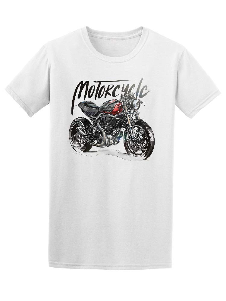 Smartprints Motorcycle Red & Black T-Shirt for Men - Stylish & Comfortable Riding Apparel for Bikers & Motorcycle Enthusiasts