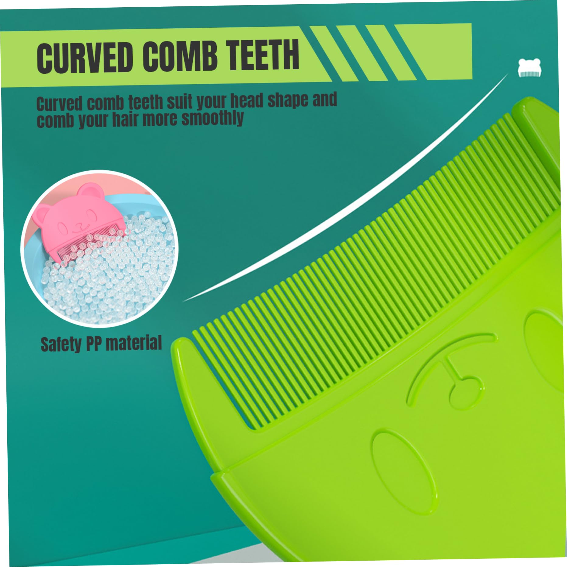 4Pcs Baby Hair Brush Set - Soft Bristles & Fine Teeth Comb for Newborns & Infants | Gentle Scalp Massage, Dandruff & Lice Prevention | Perfect Baby Shower Gift & Daily Care Essential | Ideal for Home, Travel & Nursery Use