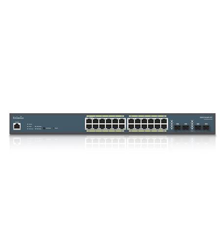 24 Port Gigabit PoE+ Switch with 240W Budget - High Performance Network Switch for Office, Home & Business Use - Perfect for IP Cameras, VoIP Phones & Wireless Access Points