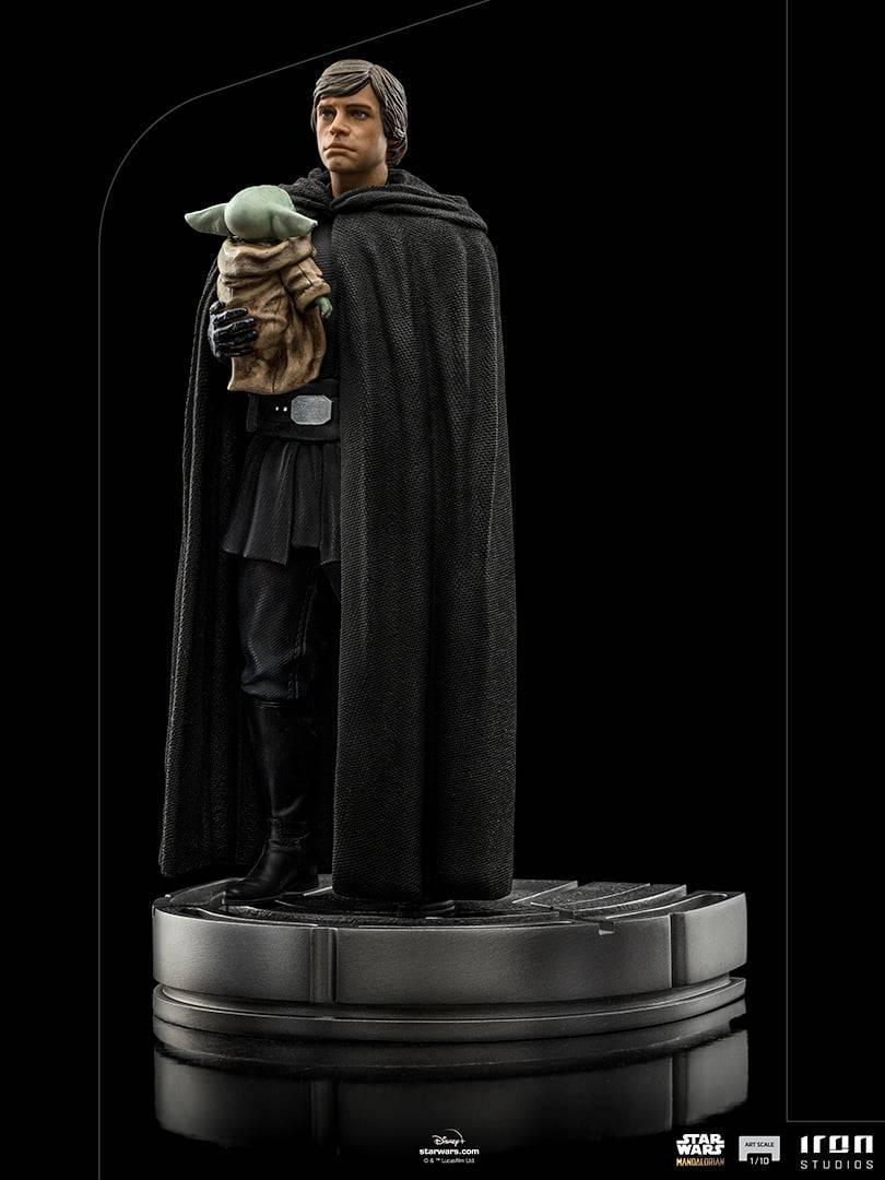 Iron Studios The Mandalorian Luke Skywalker & Grogu BDS Art Scale 1/10 Statue - Premium Collectible Figure for Star Wars Fans, Home Display & Gift Idea