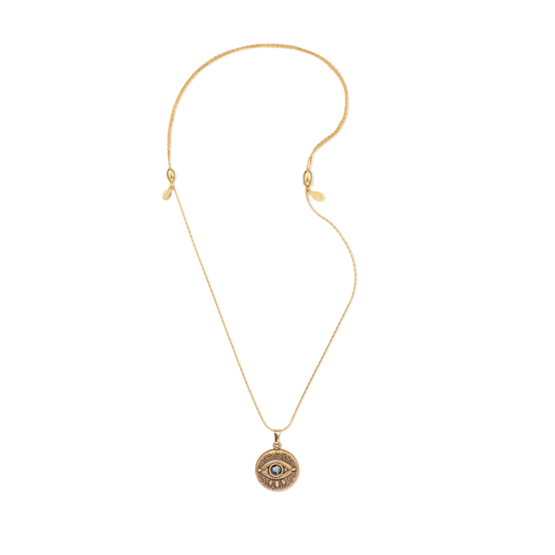 Evil Eye Protection Necklace Adjustable Chain - Perfect for Spiritual Healing, Warding Off Negativity & Everyday Fashion Accessory