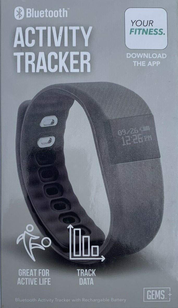 Gems Activity Tracker - Smart Fitness Watch with Heart Rate Monitor, Step Counter & Sleep Tracking - Perfect for Running, Workouts & Daily Health Monitoring