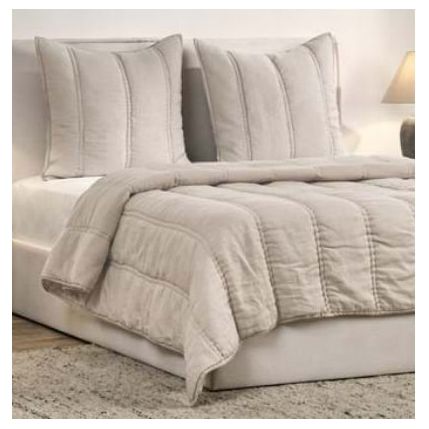 Rowen Taupe 4-Piece King Size Quilt Bedding Set - Soft Luxury Bedspread for Master Bedroom & Guest Room Decor