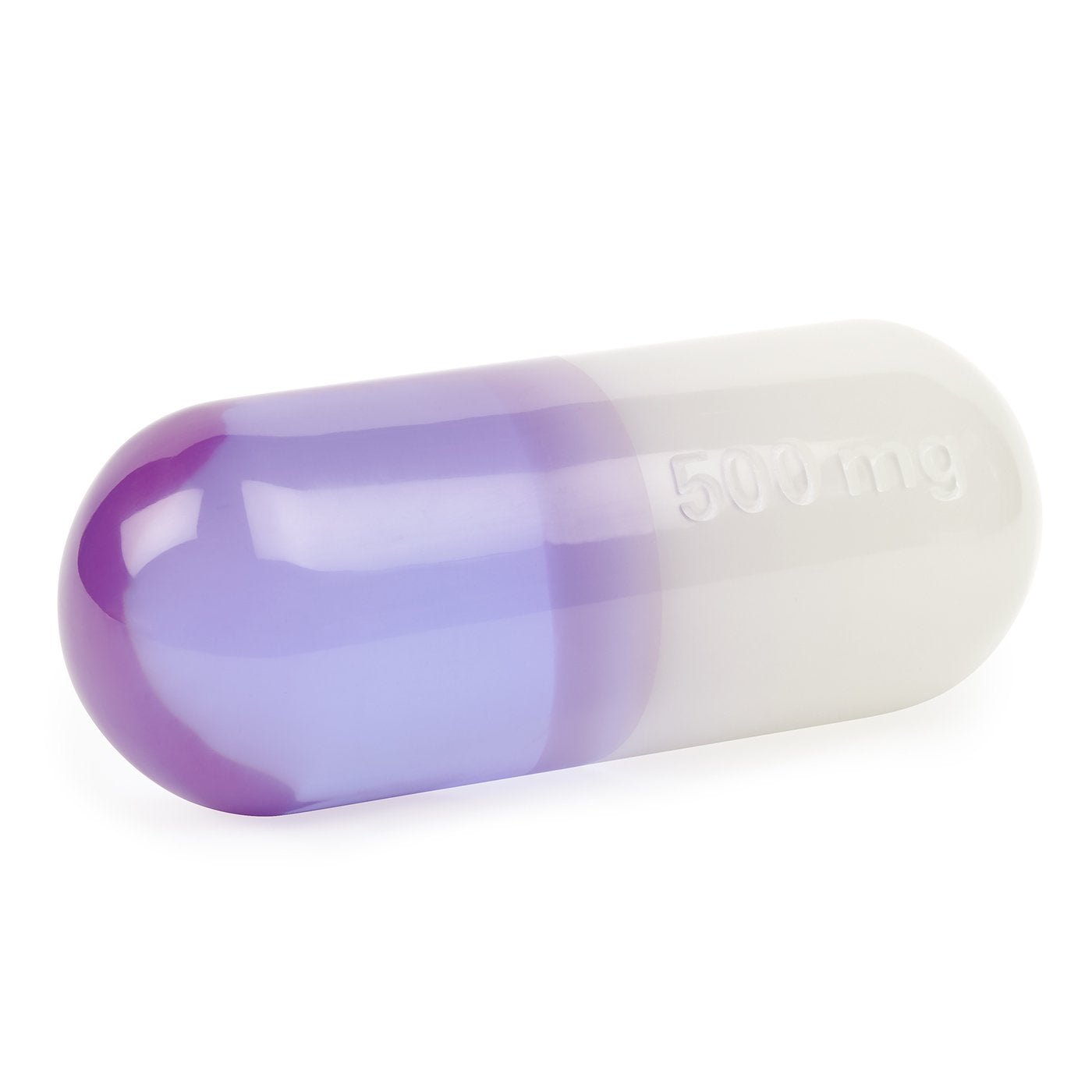 500mg Purple Acrylic Pill Organizer - Weekly/Monthly Medication Dispenser for Vitamins & Supplements - Perfect for Travel, Home & Office Use