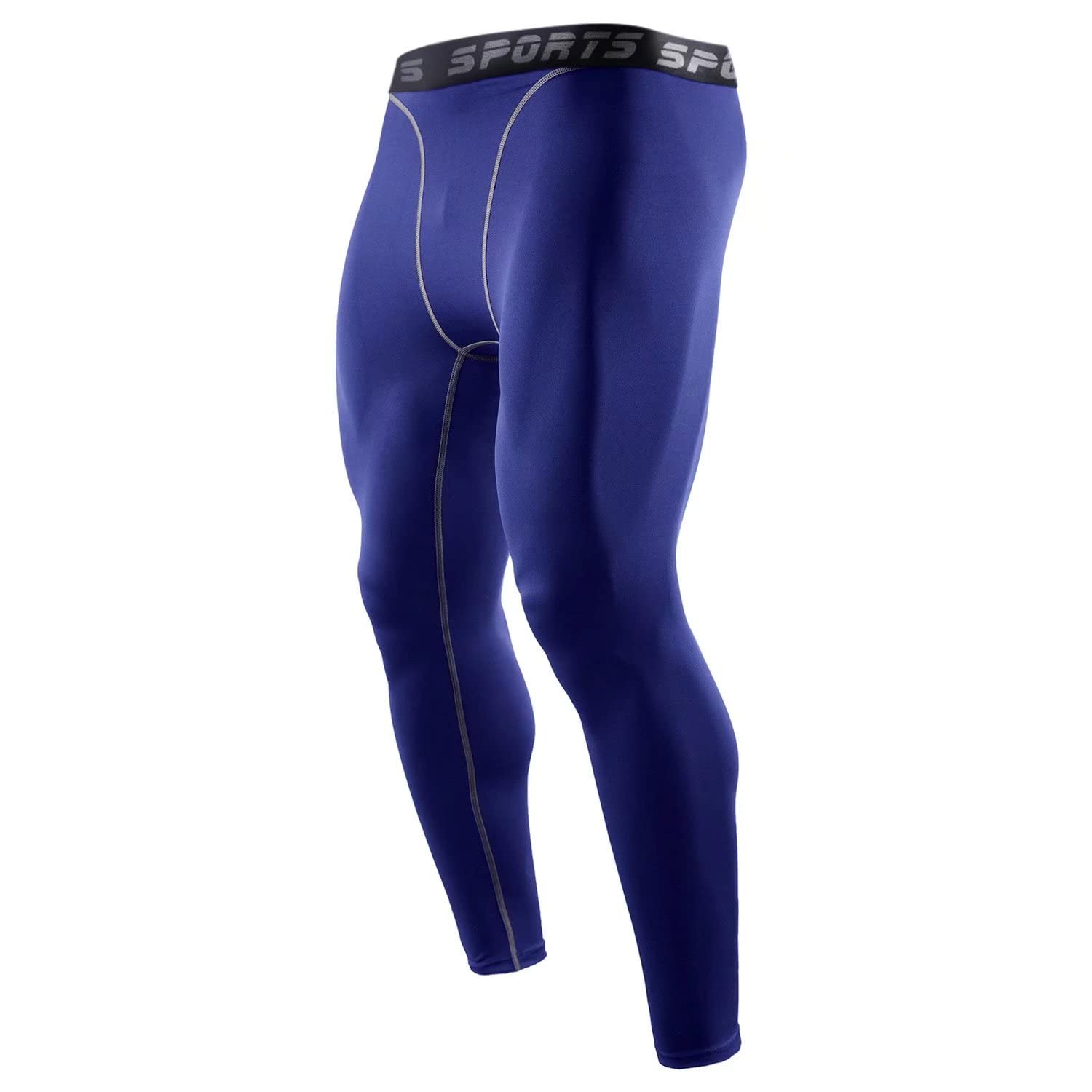 1 or 2 Pack Men's Compression Pants - Cool Dry Basketball Workout Running Tights for Gym & Sports - Moisture Wicking Athletic Leggings for Training, Jogging & Active Lifestyle
