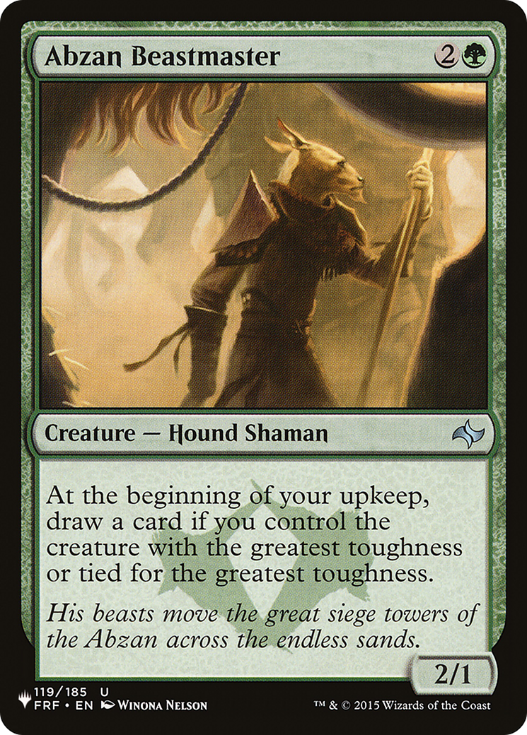 Abzan Beastmaster [The List] - Premium MTG Card for Commander & Modern Decks | Collectible Trading Card Game Accessory