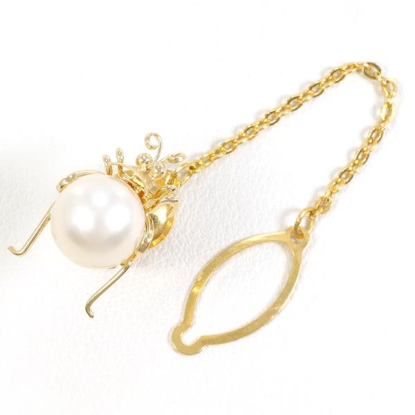 18K Yellow Gold Pearl Pin Brooch - Elegant Alloy Jewelry for Women | Perfect for Weddings, Parties & Special Occasions