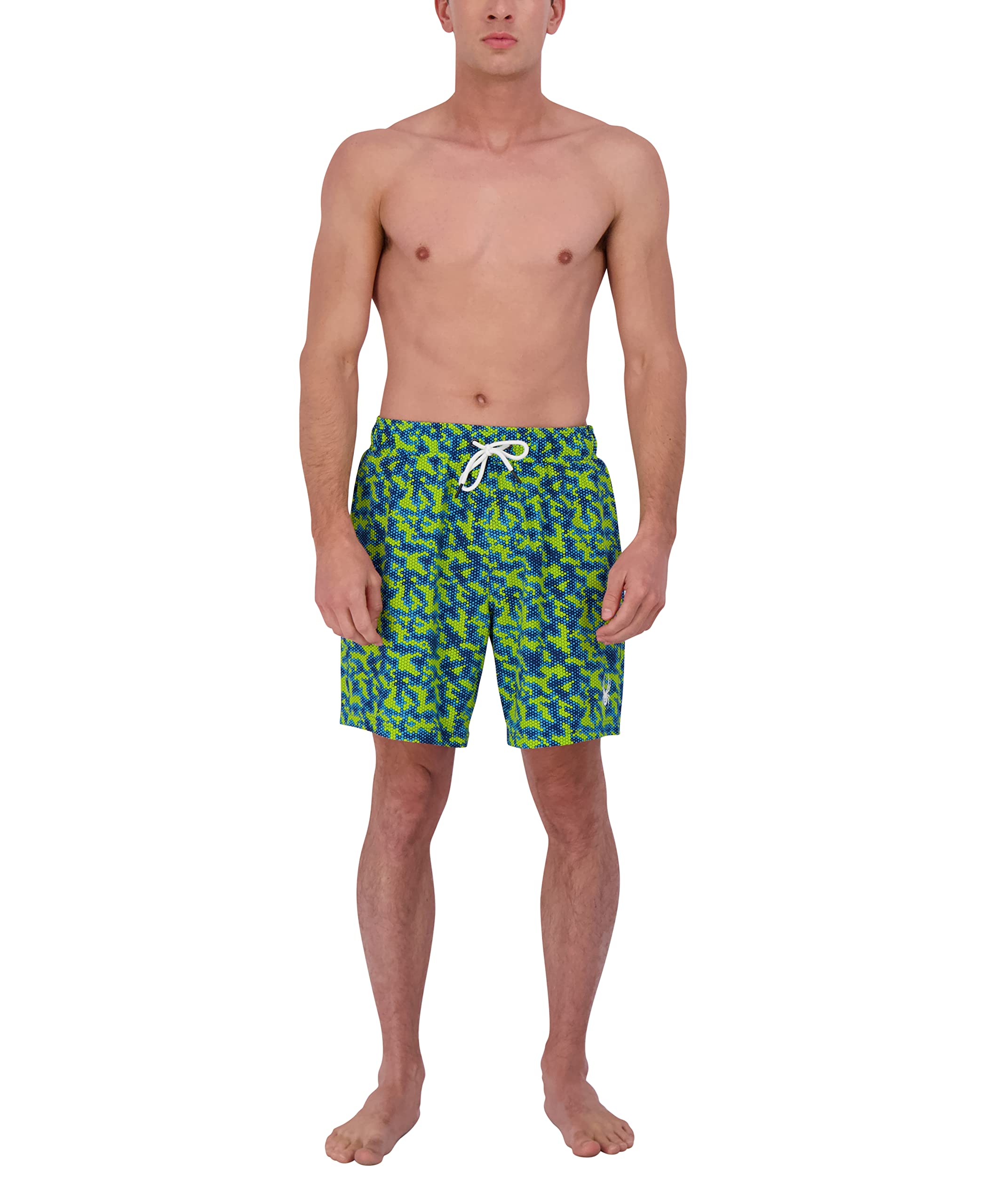 Spyder Men's Quick-Dry Stretch 7-inch Swim Trunks with UPF 50+ Sun Protection, Pockets & Mesh Liner - Gym Shorts for Swimming, Beach, Workout & Outdoor Activities