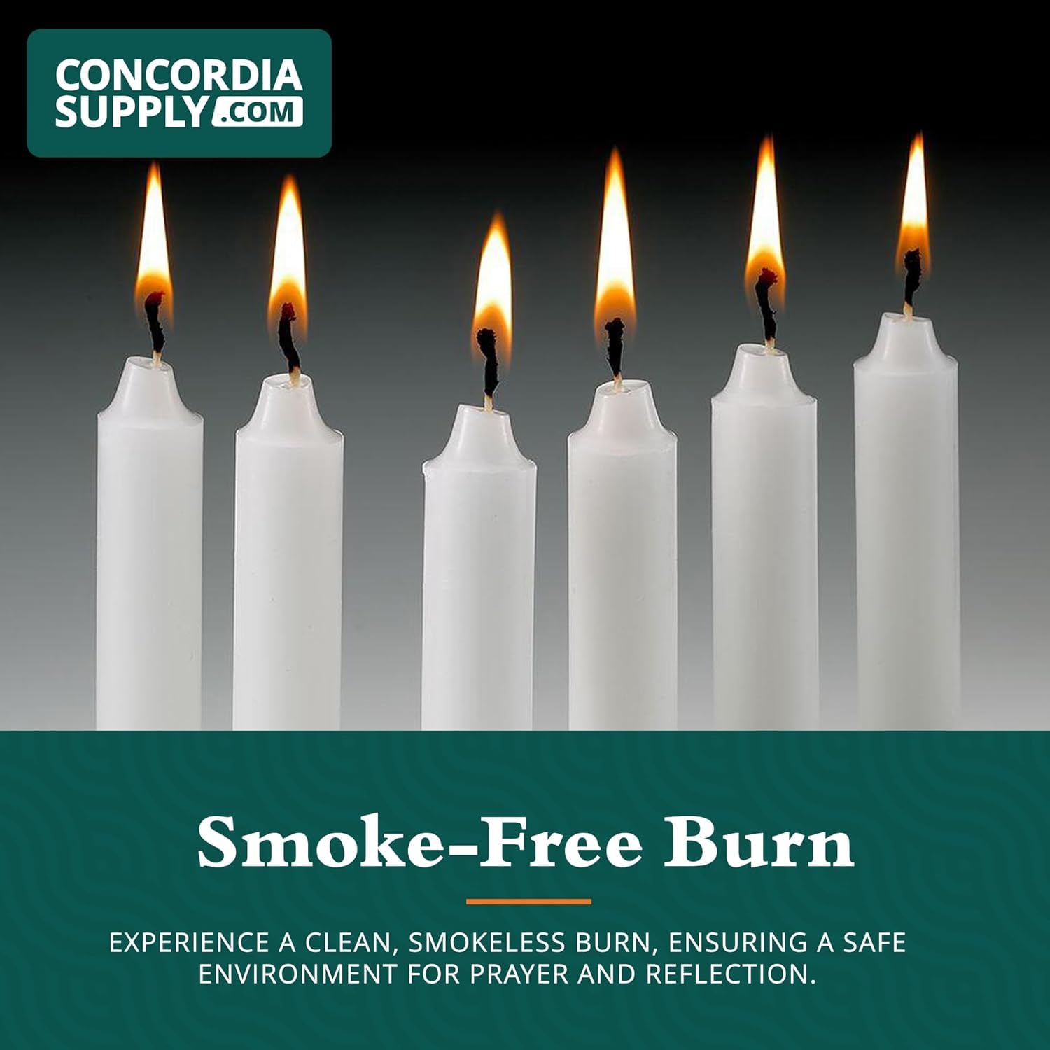 Concordia Supply Bulk White Church Candles - 4.25