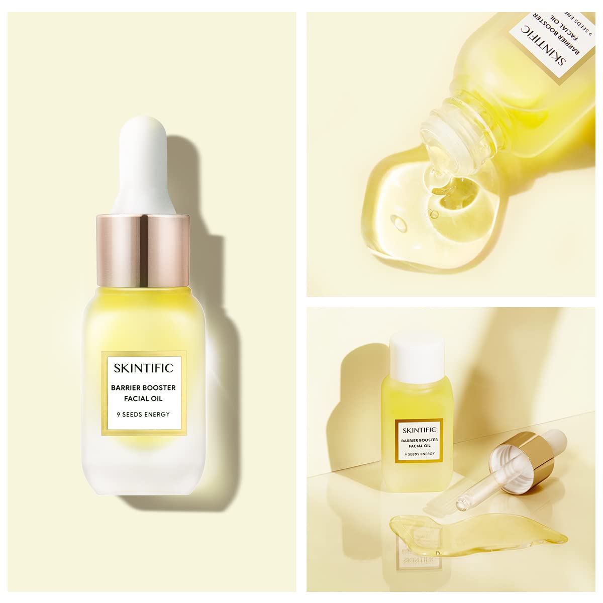 Barrier Booster Facial Oil 10ml - Lightweight Moisturizing Oil for Face, Hair & Skin | Non-Greasy Essential Oil Blend with Aromatic Benefits | Perfect for Daily Hydration, Massage & Self-Care Rituals