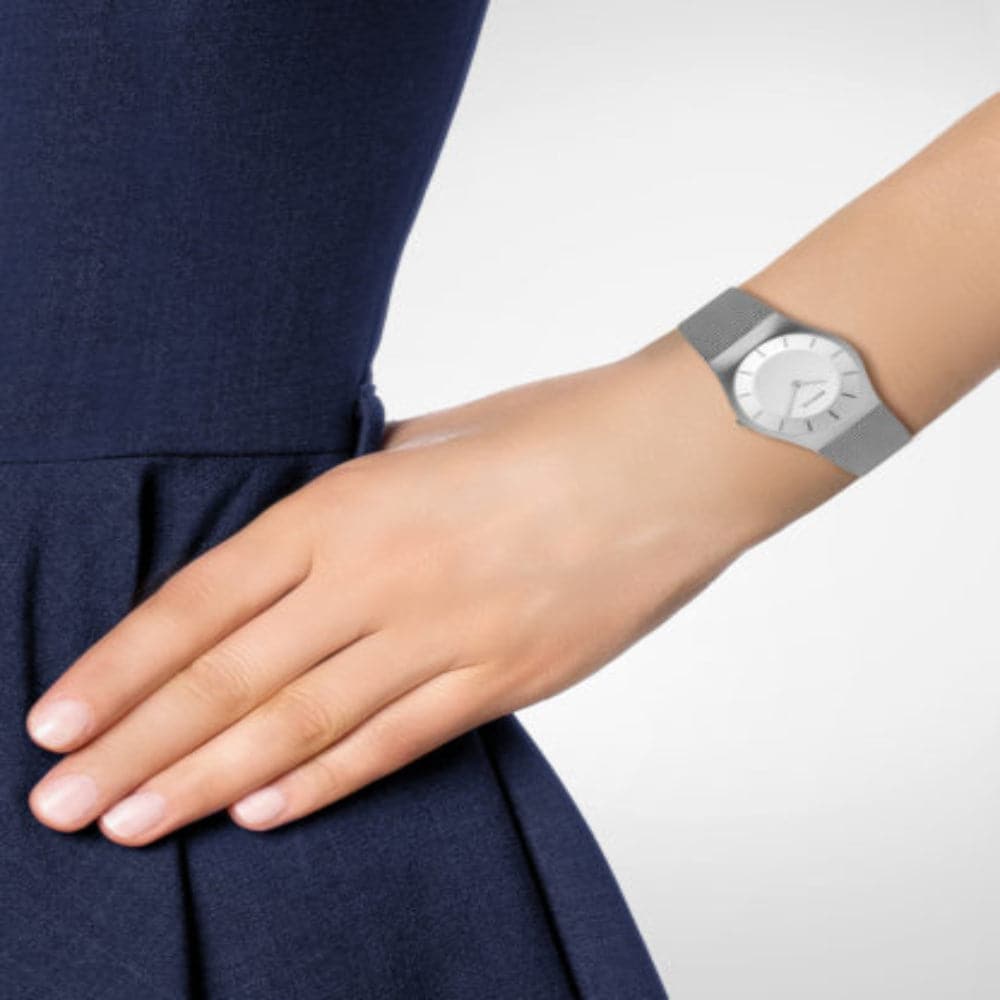 BERING 11930-001 Classic Women's Watch - Slim Minimalist Stainless Steel Mesh Band Analog Quartz Watch for Women - Perfect for Office, Business, and Everyday Wear