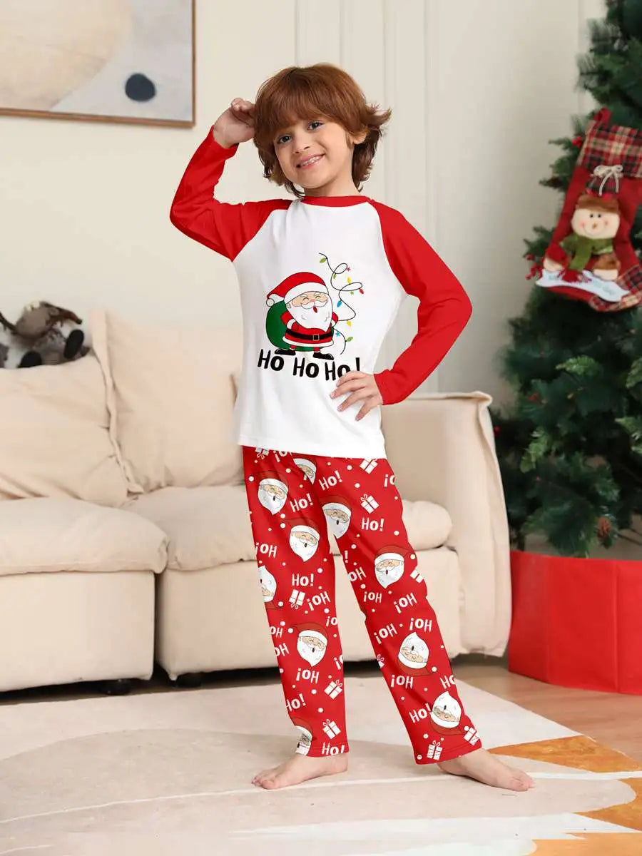 Santa Claus Family Matching Christmas Pajamas Sets - Cozy Holiday Sleepwear for Kids & Adults - Perfect for Christmas Morning & Family Photos