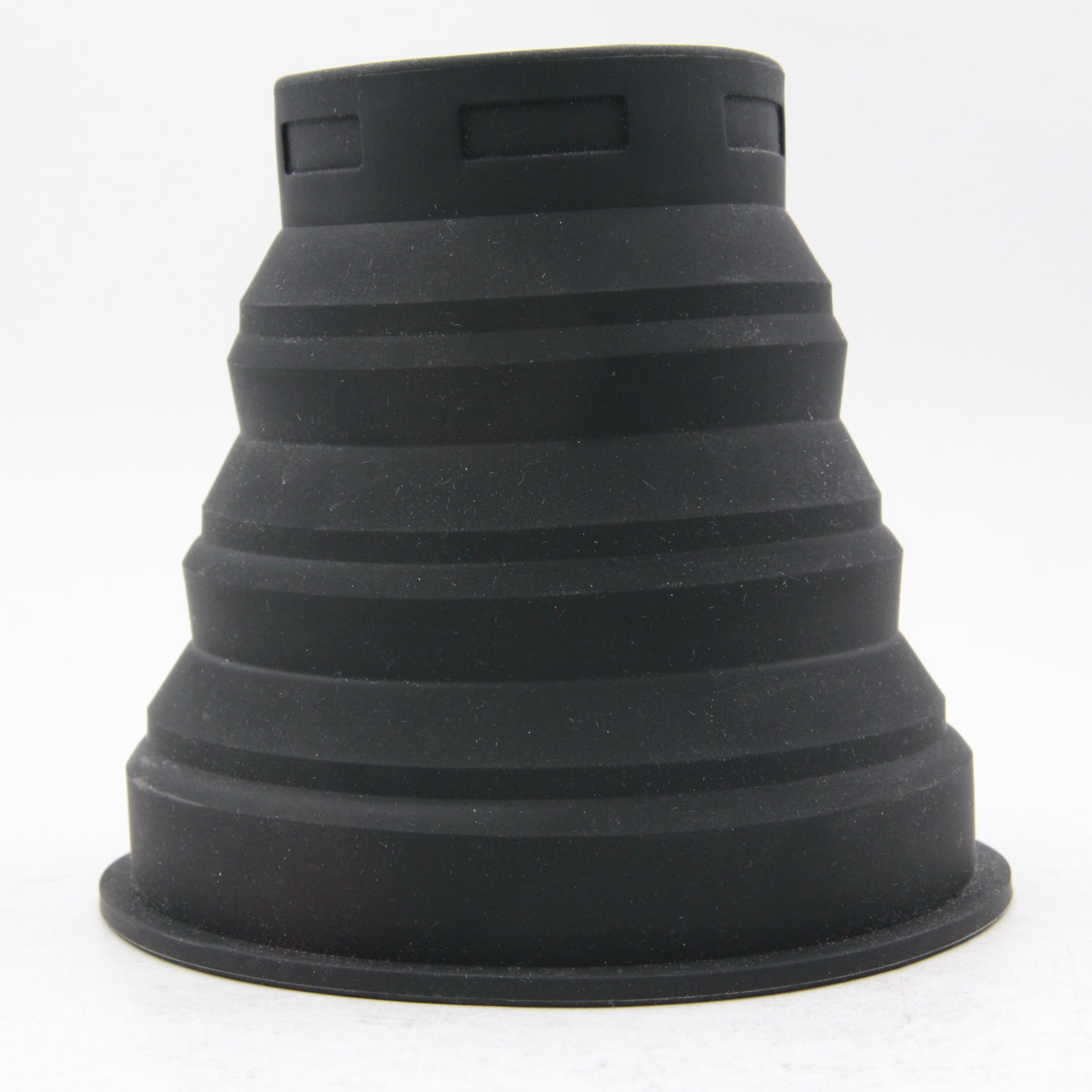 Used Universal Rubber Lens Hood for DSLR & Mirrorless Cameras - Durable & Flexible Shade for Outdoor Photography & Videography