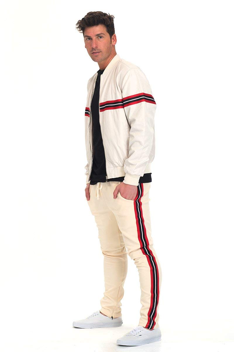 Men's Elastic Drawstring Track Pants - Comfortable Athletic Joggers for Running, Workout & Lounge Wear