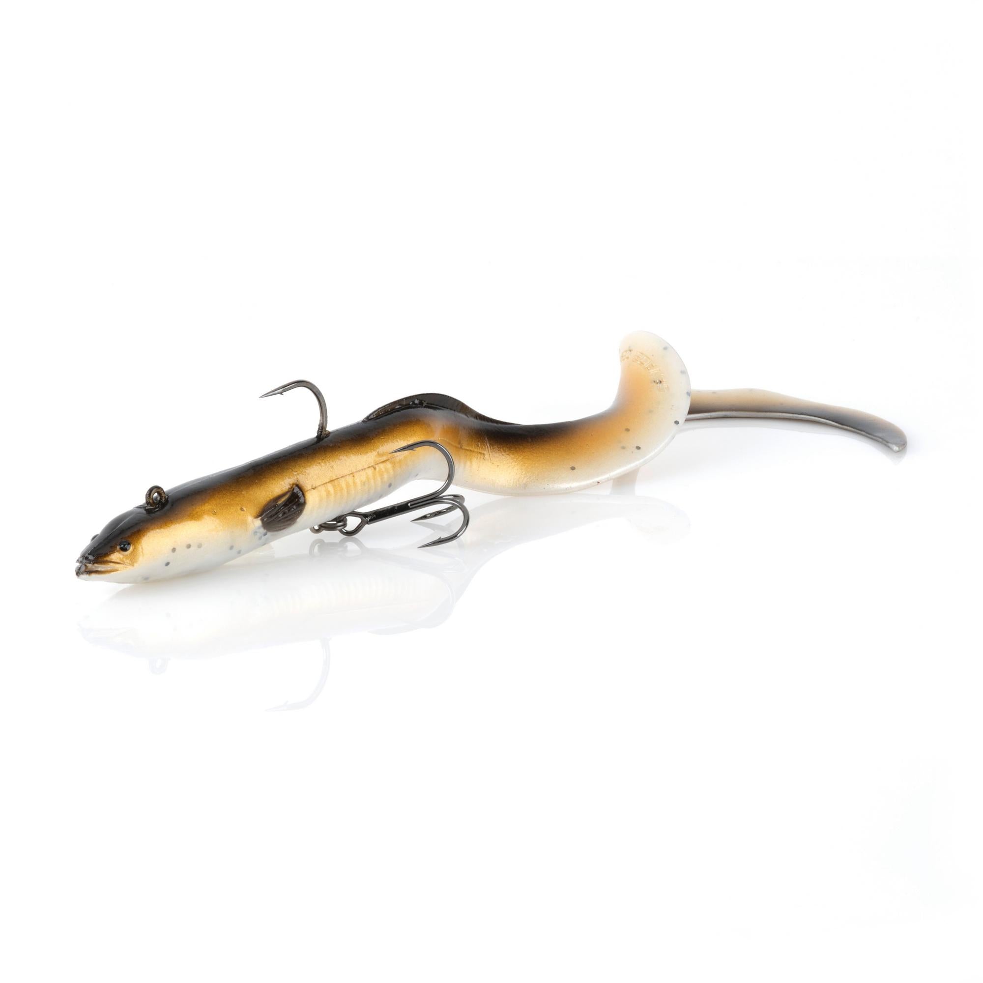 Savage Gear Real Eel 10 Fishing Lures - Premium Soft Plastic Swimbaits for Bass, Pike & Saltwater Fishing - Perfect for Freshwater & Saltwater Angling, Kayak Fishing & Tournament Use