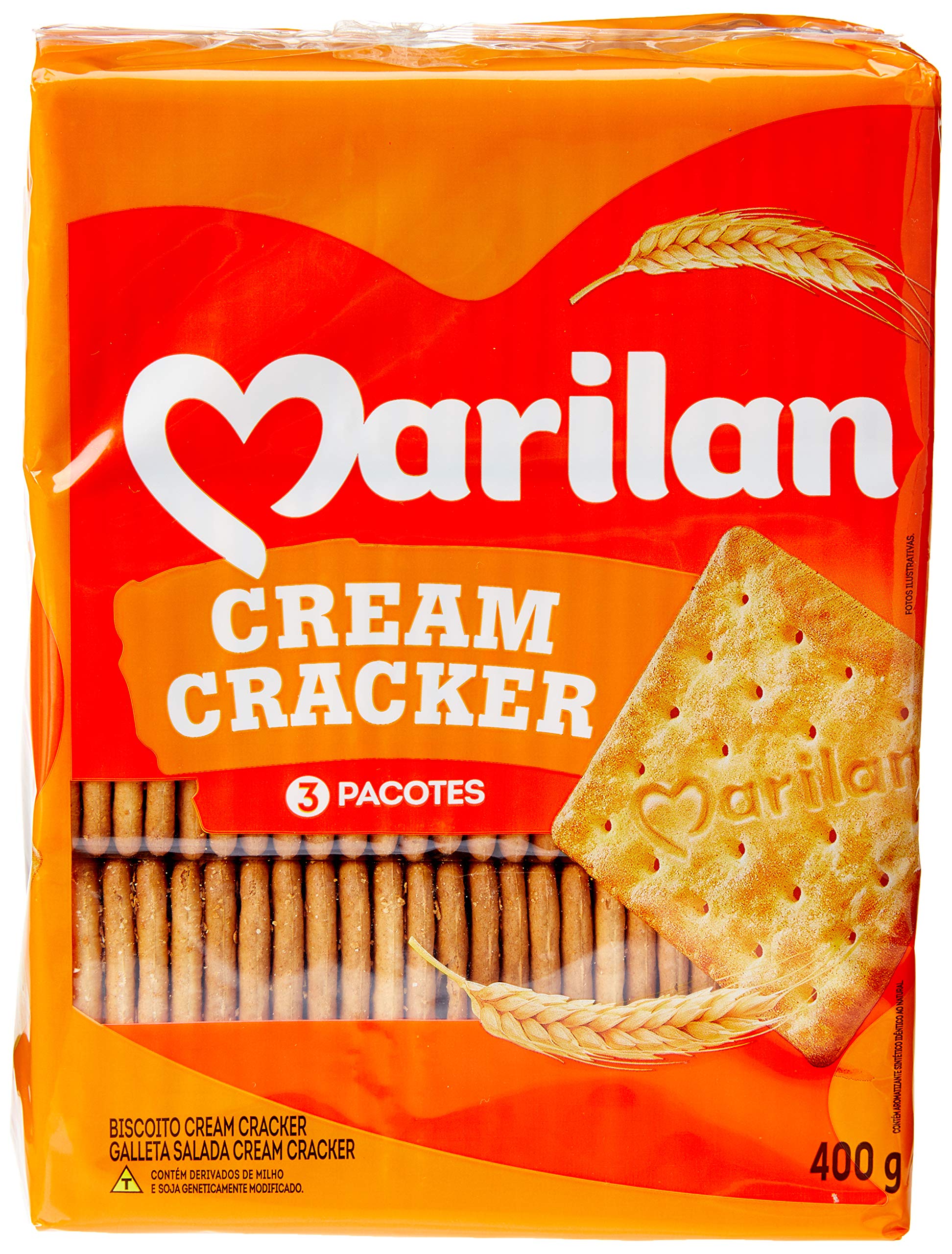 Marilan Cream Cracker Biscuits - Delicious Crispy Snack Crackers for Tea Time, School Lunch & Office Break | Imported Brazilian Cookies