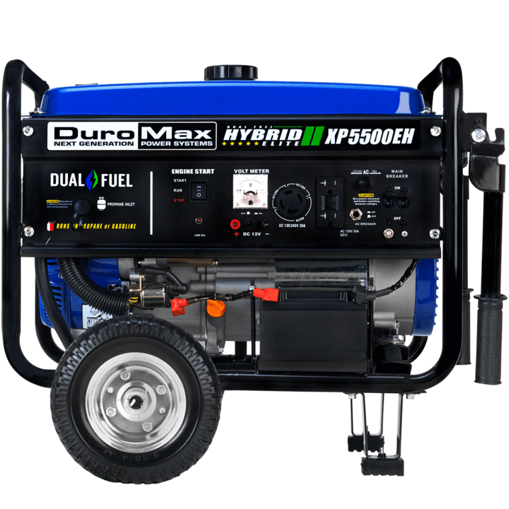 DuroMax XP5500EH 5500W Dual Fuel Portable Generator with Electric Start - Gas & Propane Powered for Camping, RV, Home Backup Power & Emergency Use