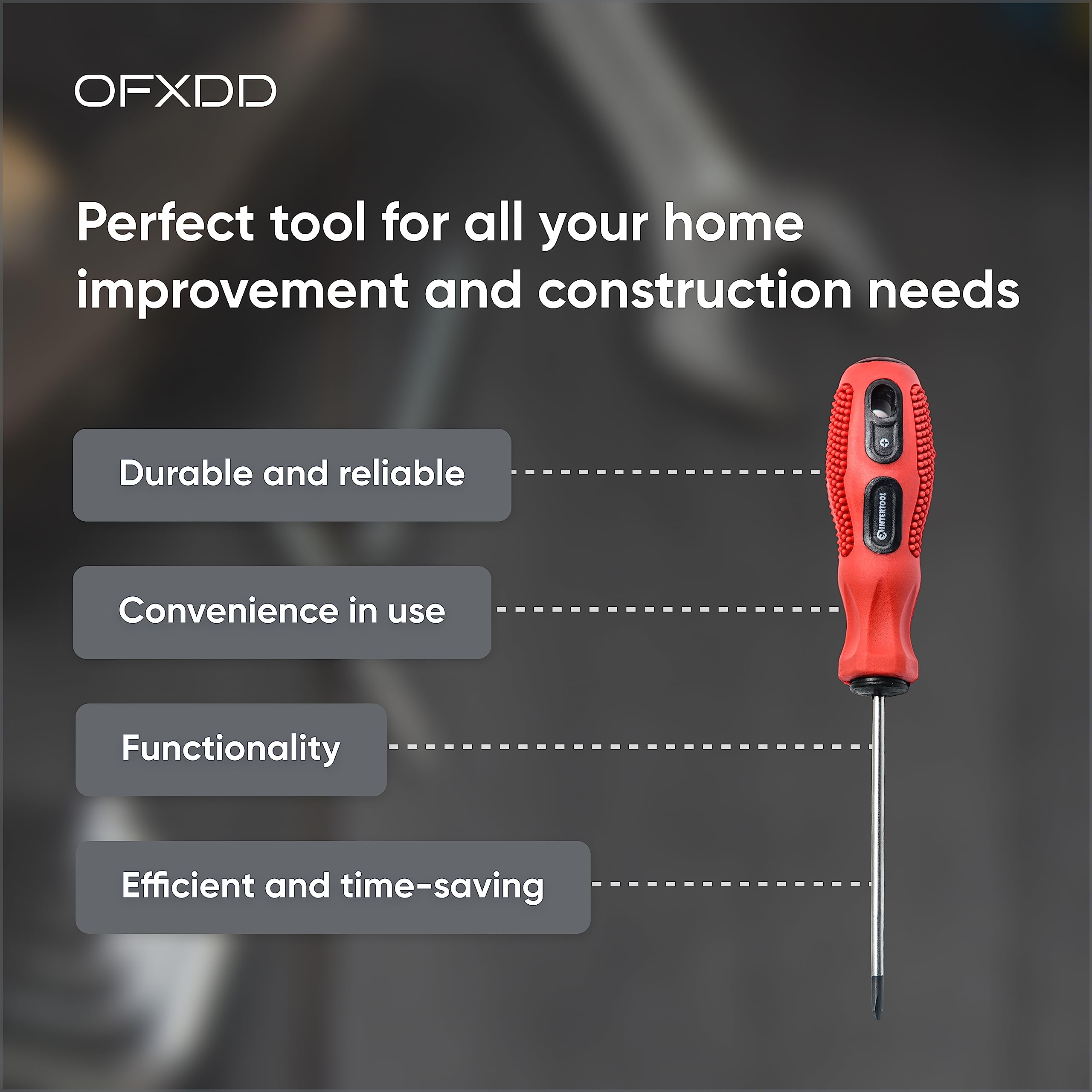 2 Pcs Magnetic Phillips Screwdriver Set - PH0, 2.95 Inch with Cushion Grip for Home & Construction (Red) - Perfect for DIY & Repair