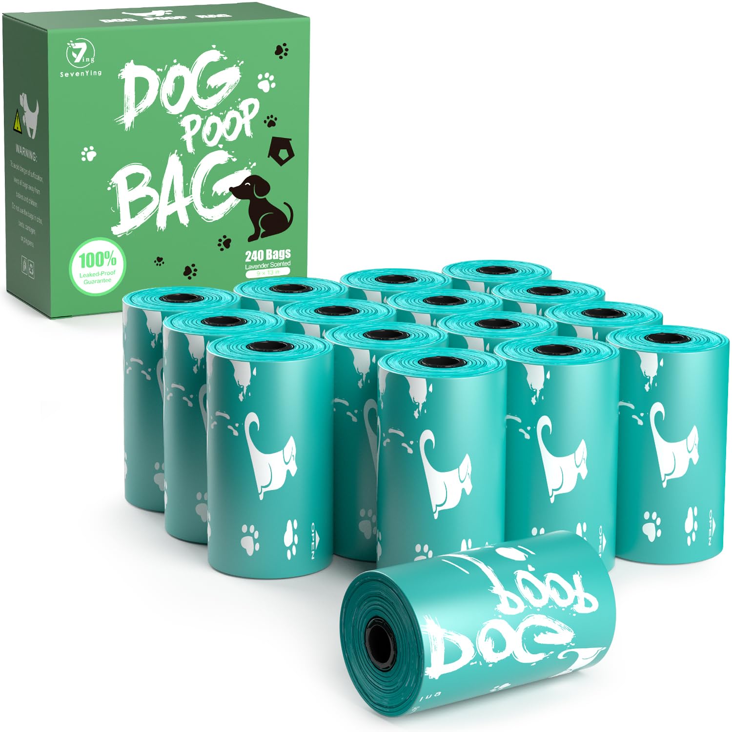 Eco-Friendly Scented Dog Poop Bags - 240 Count Extra Thick Leak-Proof Waste Bags for Dogs | Perfect for Walking, Park Visits & Backyard Cleanup