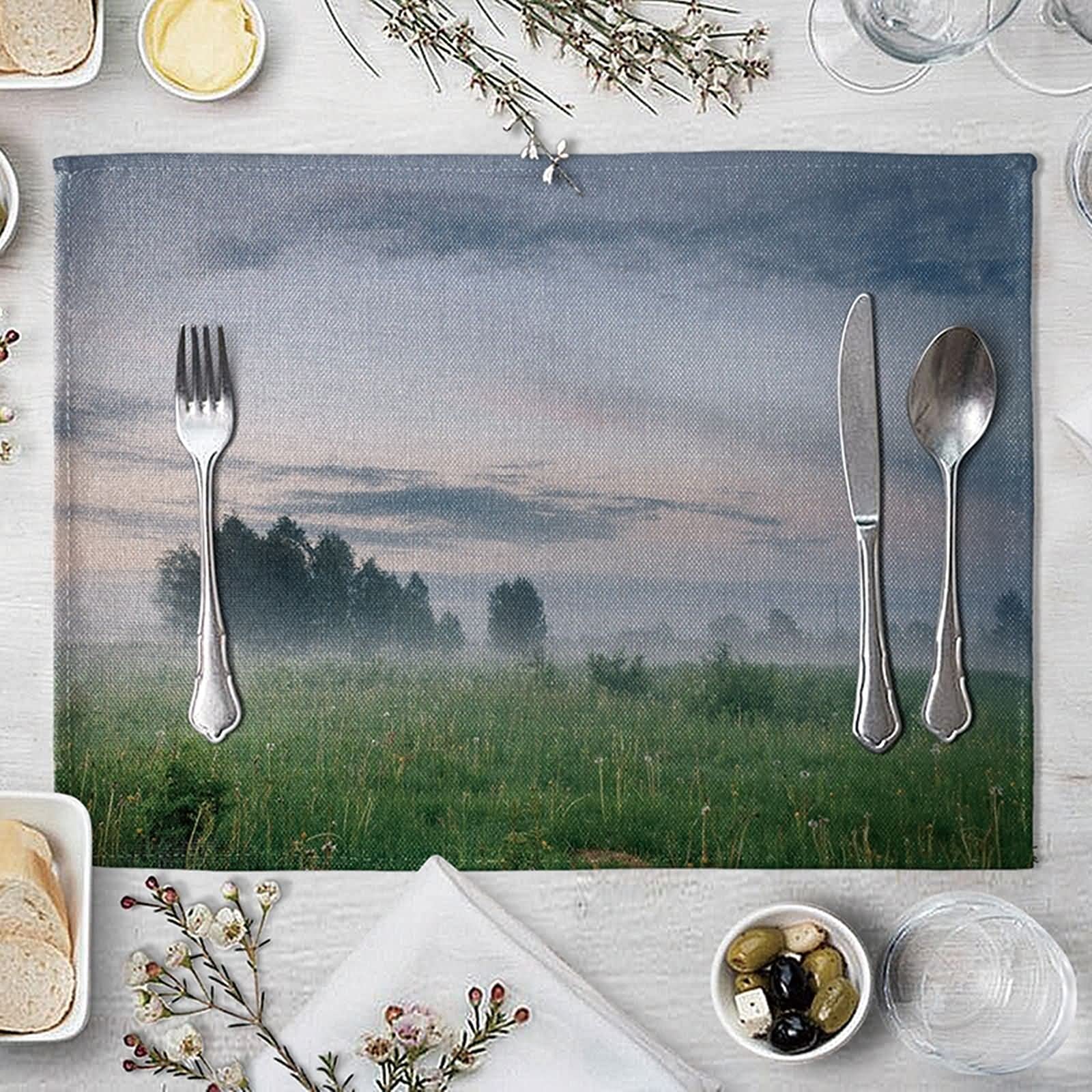 Boho Farmhouse Placemats Set of 4 - 16