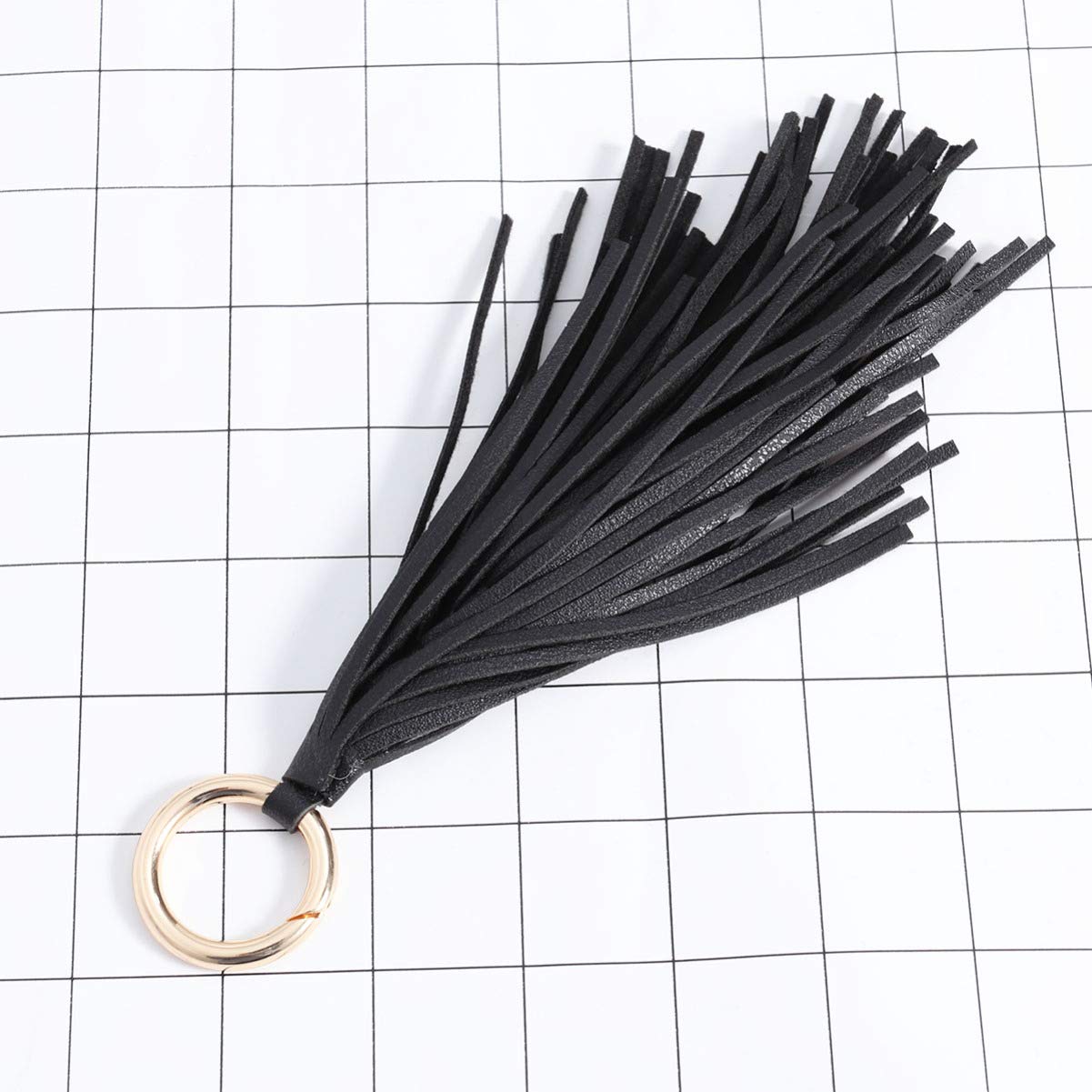 SOIMISS Leather Tassel Keychain for Women - Handbag Charms, Purse Accessories, Car Keyring & Wallet Decor - Perfect for Backpacks, Handbags, Luggage & Gift Giving