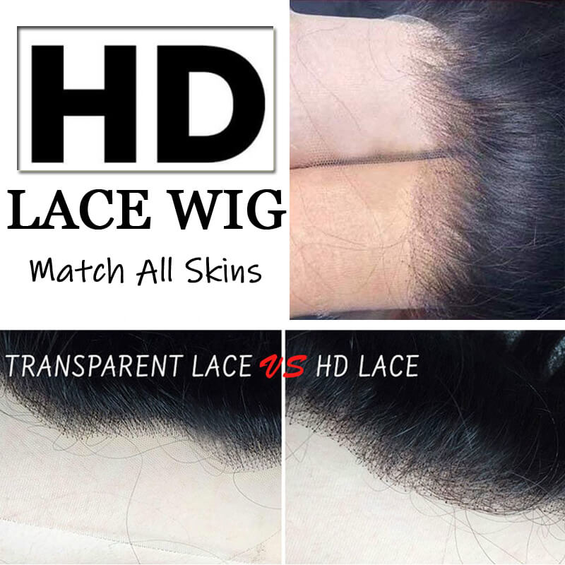 Eullair 13x4 HD Lace Full Frontal Wig - Invisible Lace Closure Wig for All Skin Tones & Hair Textures | New Arrival Human Hair Wig | Perfect for Daily Wear, Parties & Special Occasions