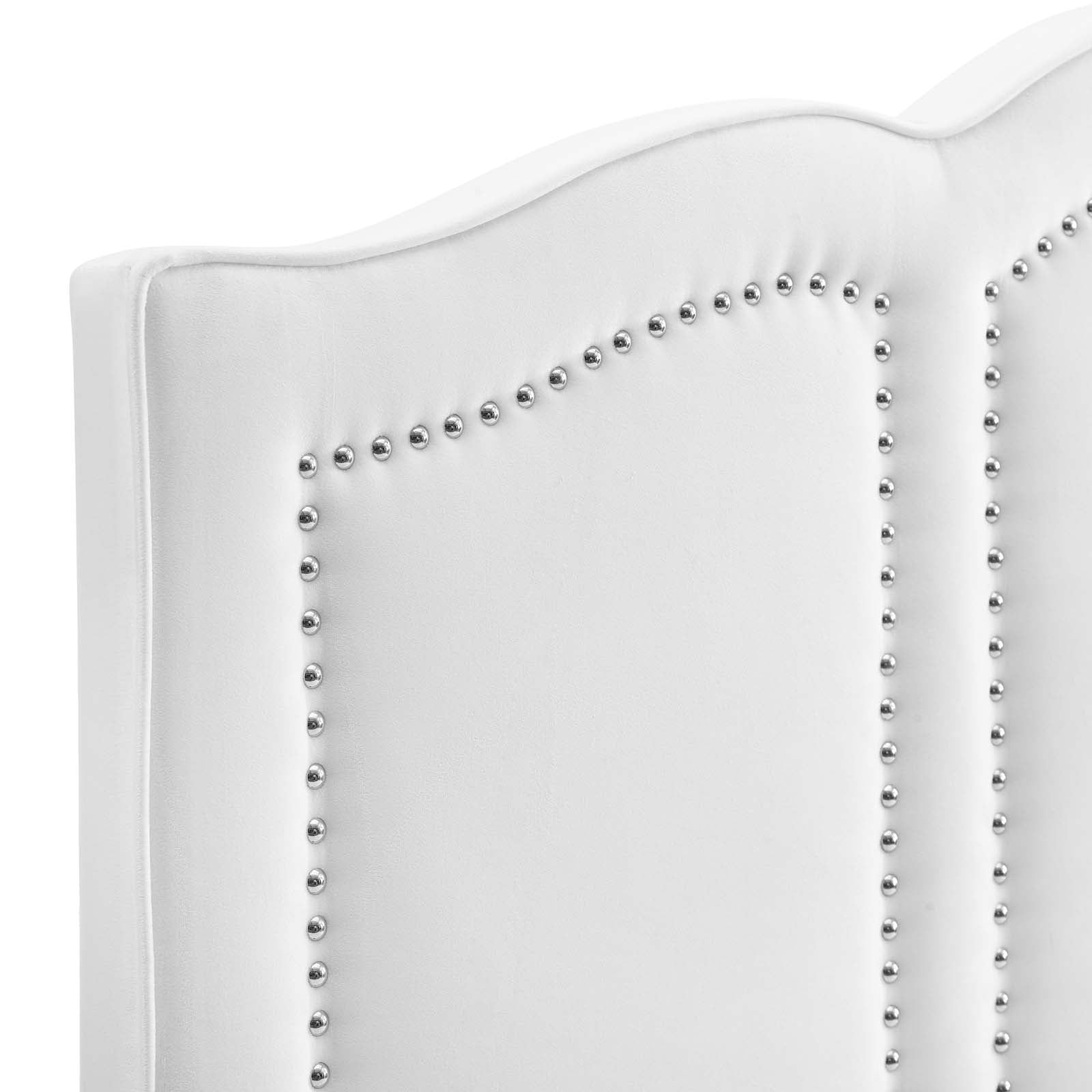 Luxury Cecilia Performance Velvet Headboard - Queen Size Upholstered Bed Frame for Master Bedroom, Soft and Durable Fabric, Easy to Clean - Perfect for Modern, Cozy, and Elegant Bedroom Decor