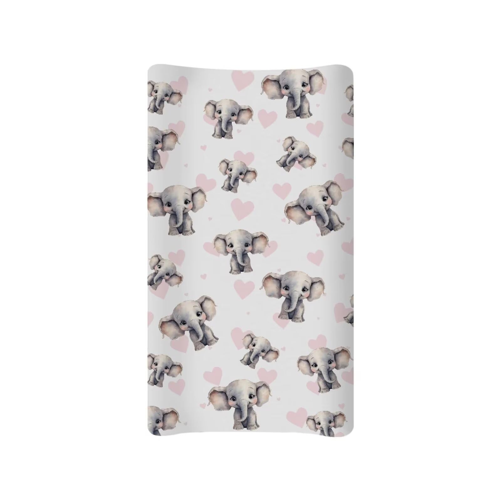 Cute Elephant Baby Changing Pad Cover - Soft, Breathable Diaper Changing Table Sheet for Boys & Girls - Fits 32