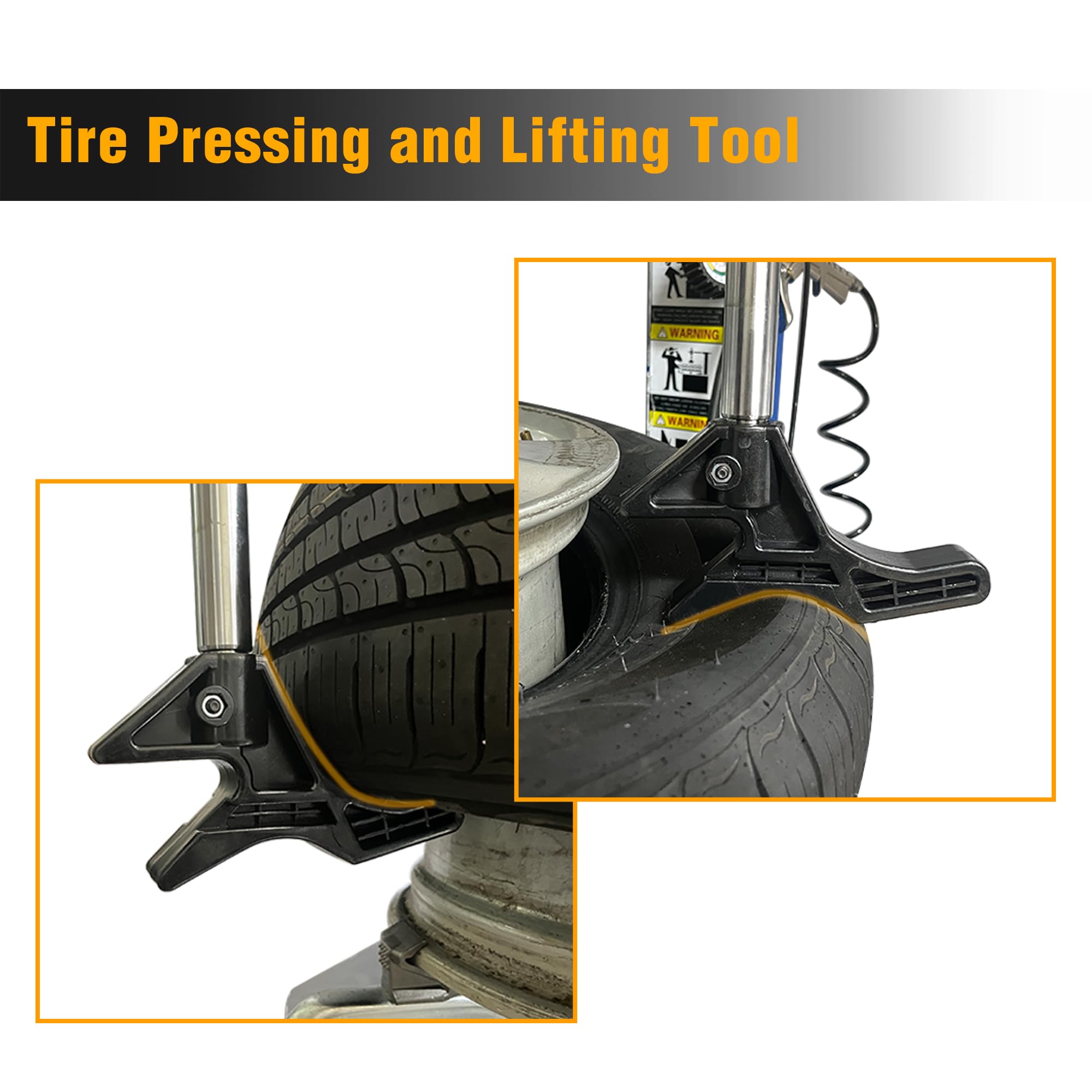 VECONOR Semi-Automatic Tire Changing Machine Assist Arm - Pneumatic Powered Tire Removal Tool with Replaceable Air Adapters | Rustproof & Quick Change Design | Perfect for Auto Repair Shops, Tire Service Centers & DIY Home Garages