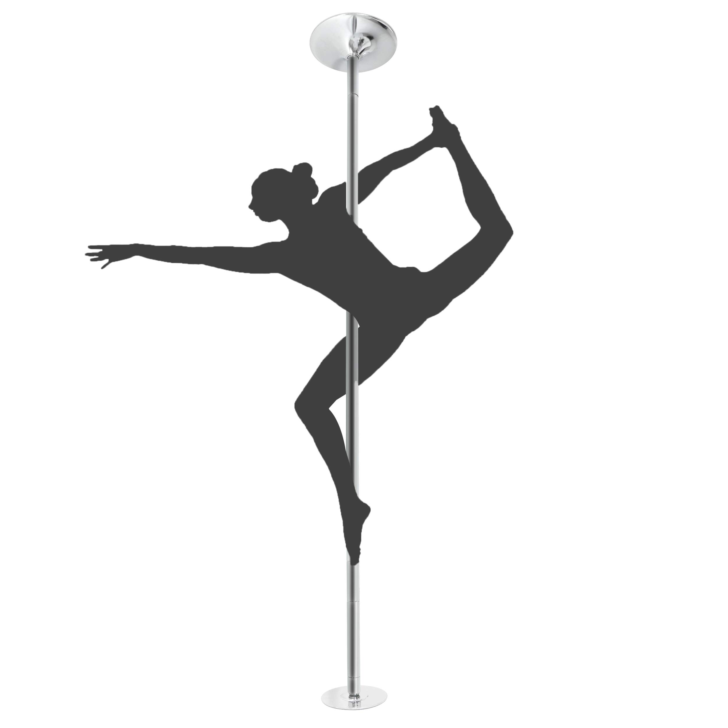 Professional 45mm Removable Spinning Dance Pole Kit - Adjustable Height for Home Fitness, Dance Sport & Pole Dancing Practice - Perfect for Dance Studios, Gyms & Home Workouts