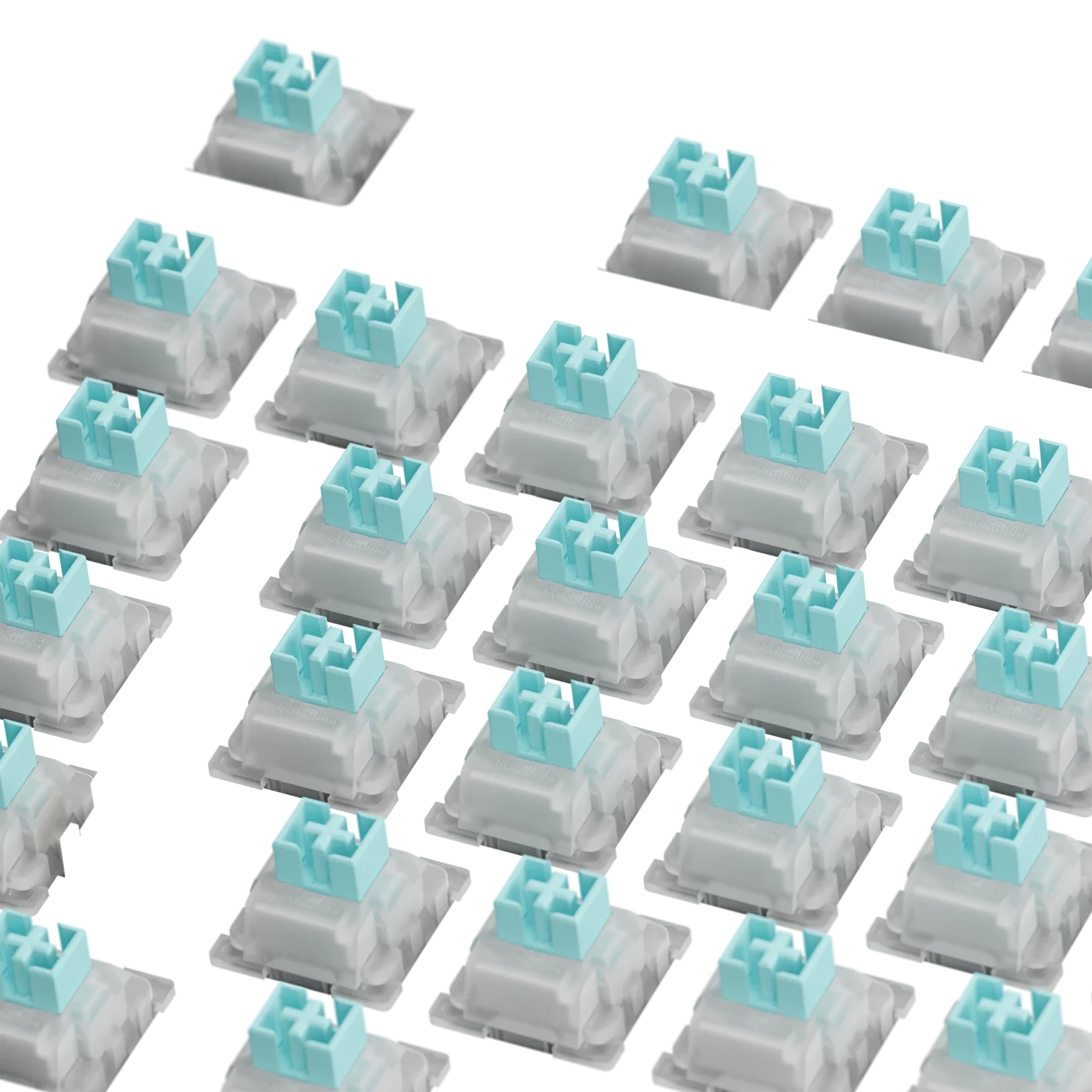 Glorious Lynx Silent HE 100 ANSI Mechanical Keyboard Switches - Linear Silent Switches for Gaming, Typing & Office Work (Pack of 100) - Perfect for Quiet Workspaces & Late-Night Gaming Sessions