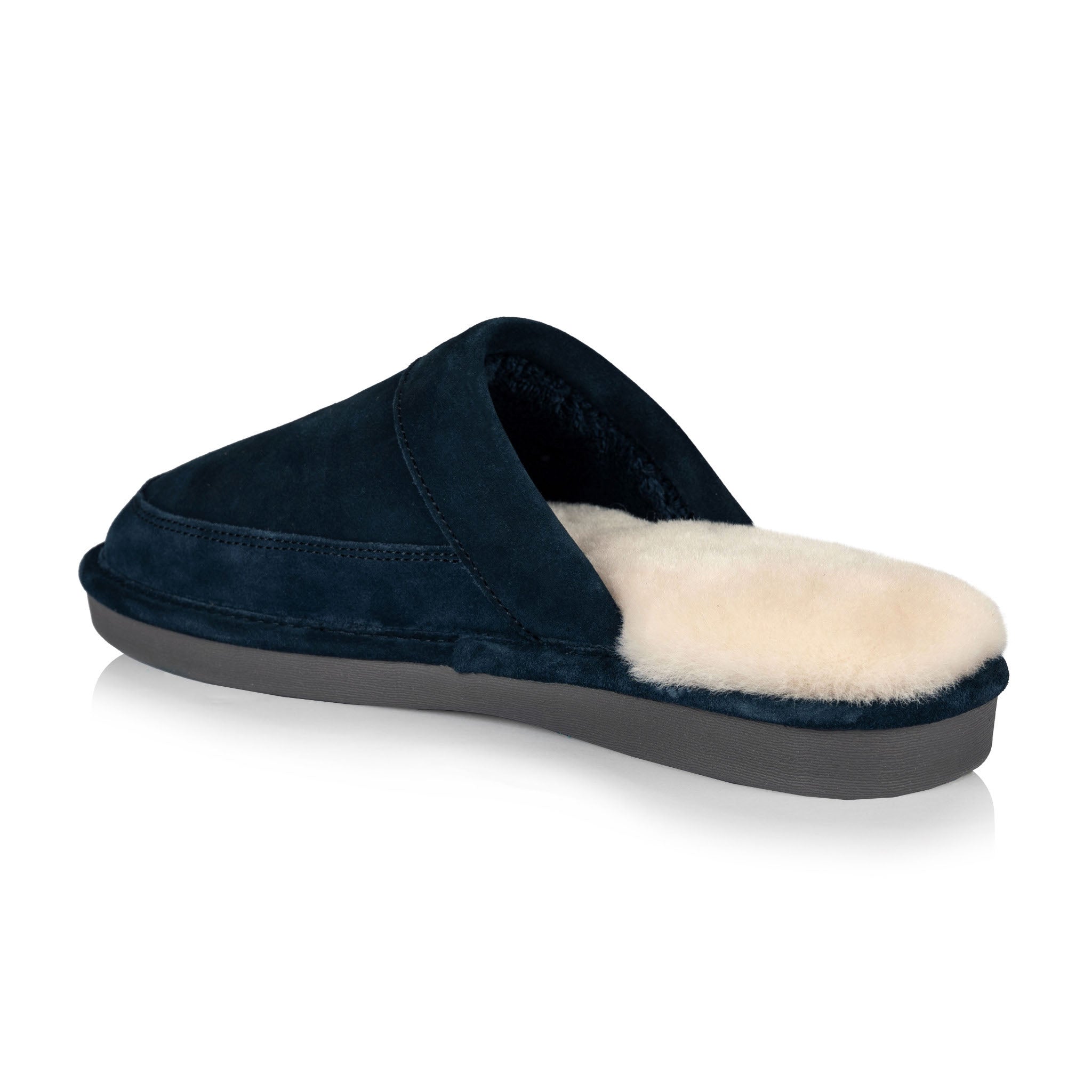 Spencer Men's Comfortable House Slippers - Soft Indoor/Outdoor Slides for Relaxation at Home (Navy Blue) - Perfect for Lounging, Yoga & Cozy Evenings