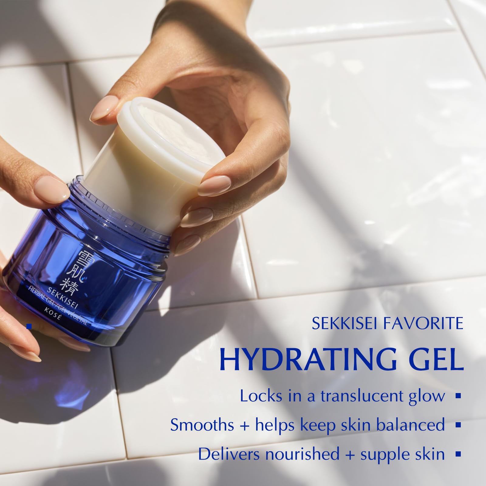 SEKKISEI Herbal Gel - 6-in-1 Hydrating Face Moisturizer & Mask for Dry Skin (2.8 oz) | Multi-Purpose Skincare with Soothing Benefits | Perfect for Night Care & Travel Skincare Routine