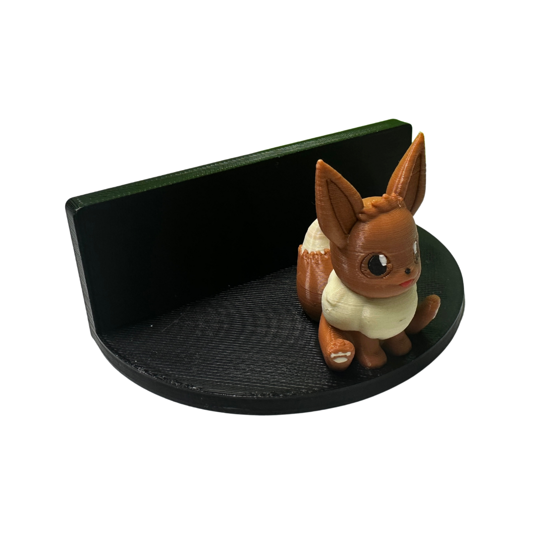 Eevee Pokemon Figure Adjustable Card Stand - Perfect for Displaying Trading Cards, Photos & Notes on Desk, Shelf or Nightstand