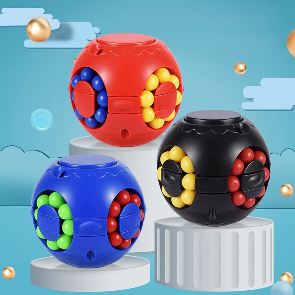 Rotating Magic Cube Fidget Toy - Stress Relief Puzzle Game for Kids & Adults - Perfect for Easter Gifts & Sensory Play
